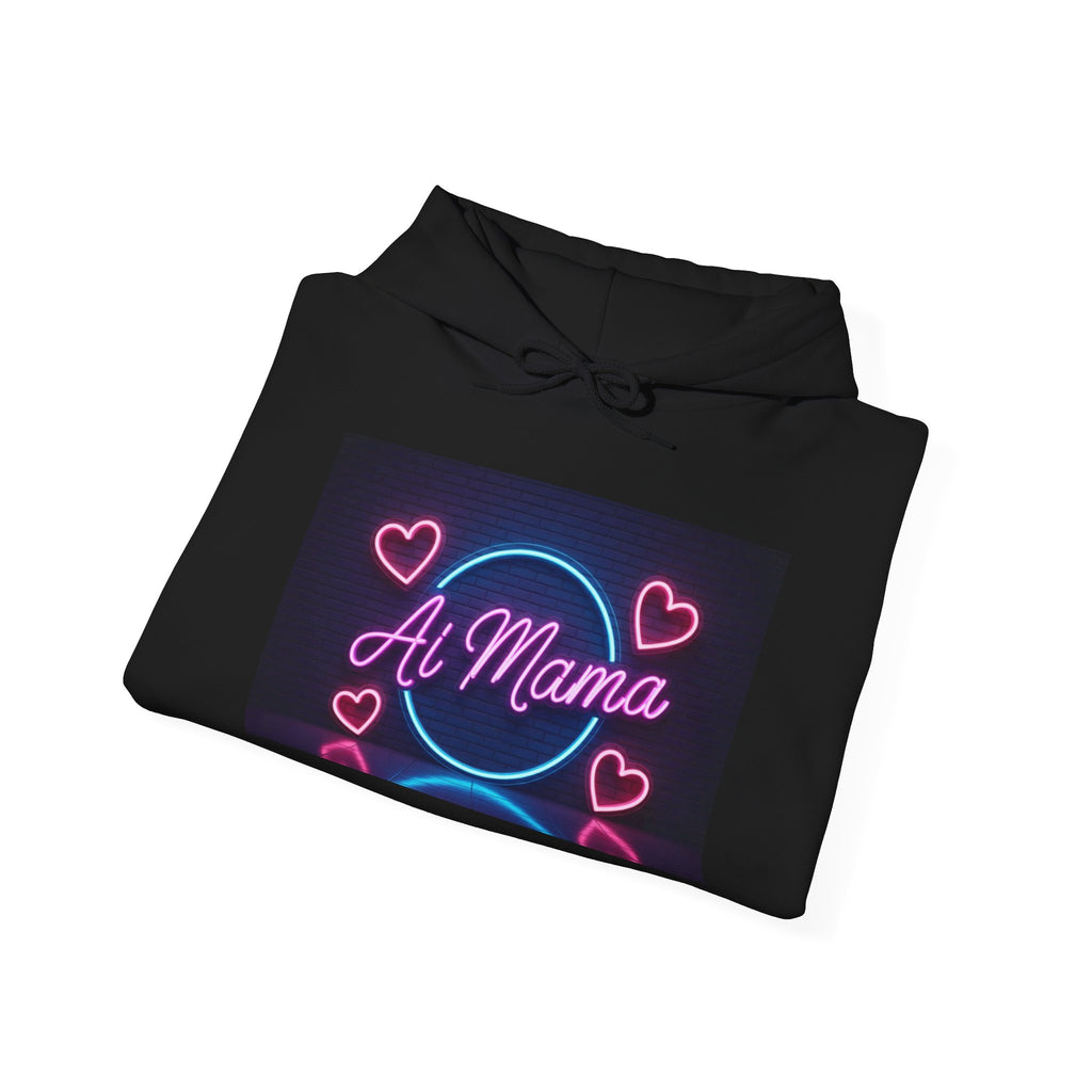 AI MAMA  “Electric Love Loop”  Unisex Heavy Blend™ Hooded Sweatshirt
