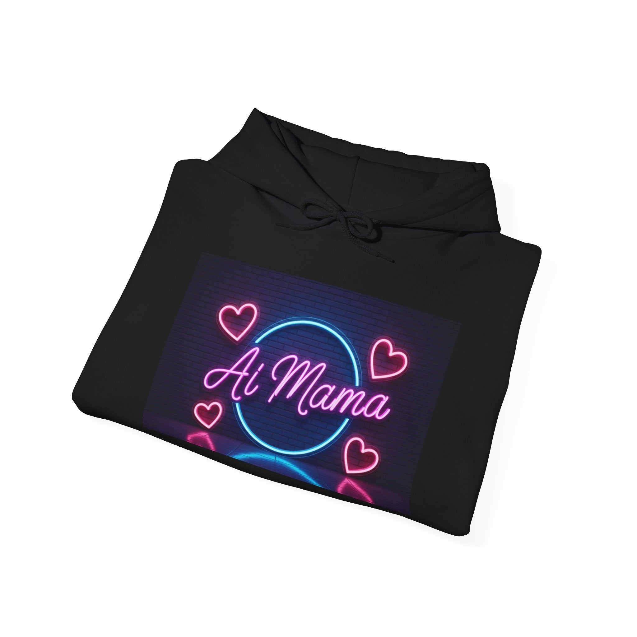 AI MAMA  “Electric Love Loop”  Unisex Heavy Blend™ Hooded Sweatshirt