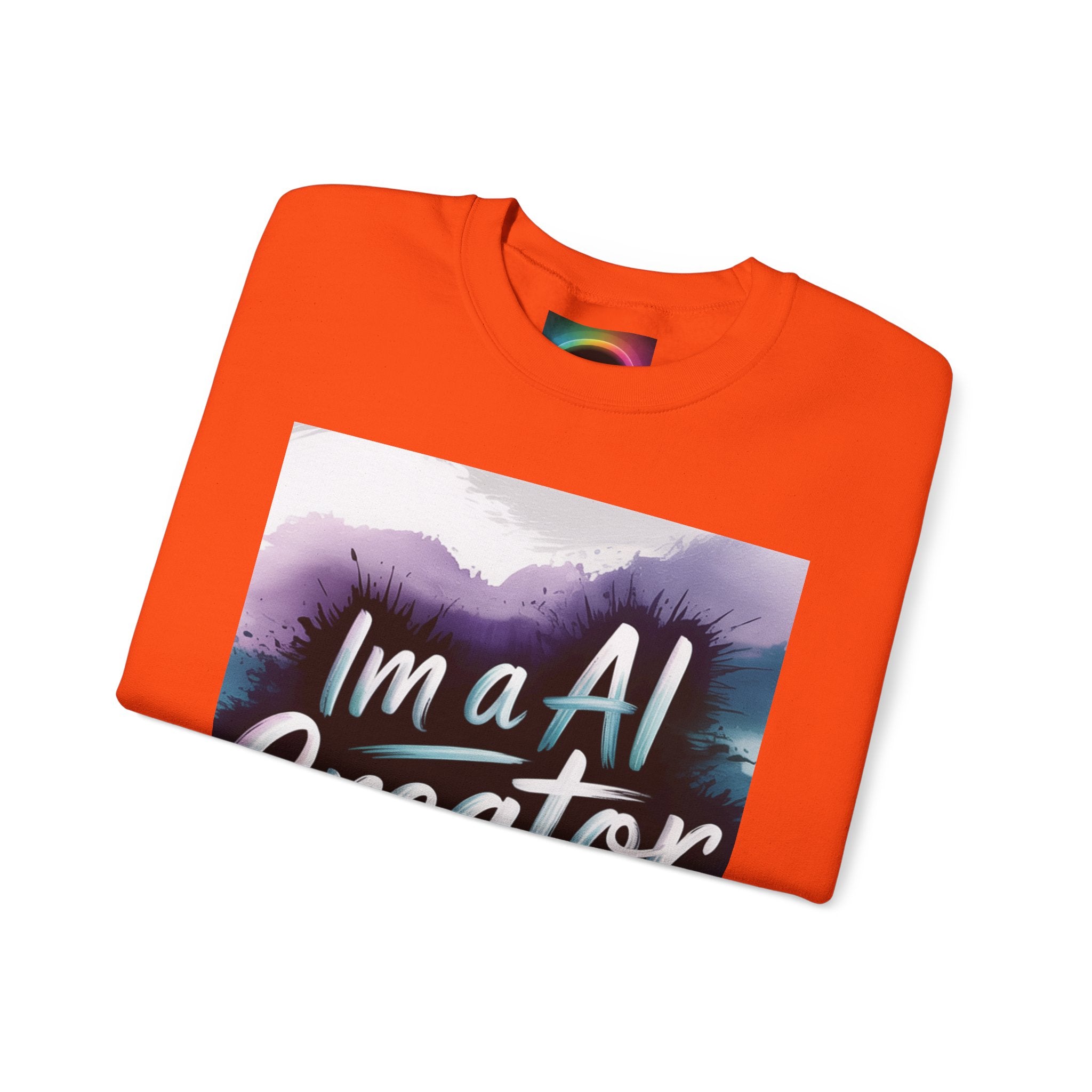 I’m a AI Creator "DIGITAL BRUSHSTROKE" Unisex Garment-Dyed Sweatshirt