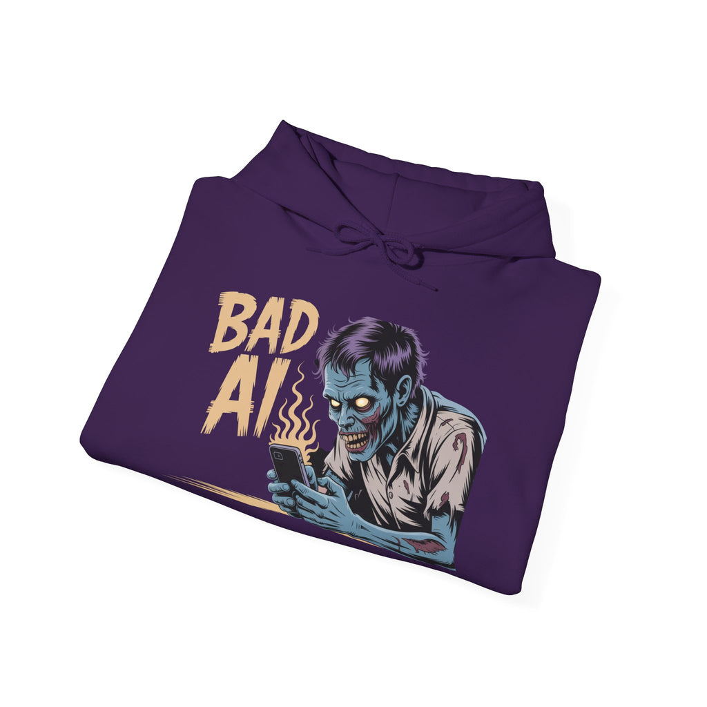 Bad AI "ZOMBIE SCROLL" Unisex Heavy Blend™ Hooded Sweatshirt