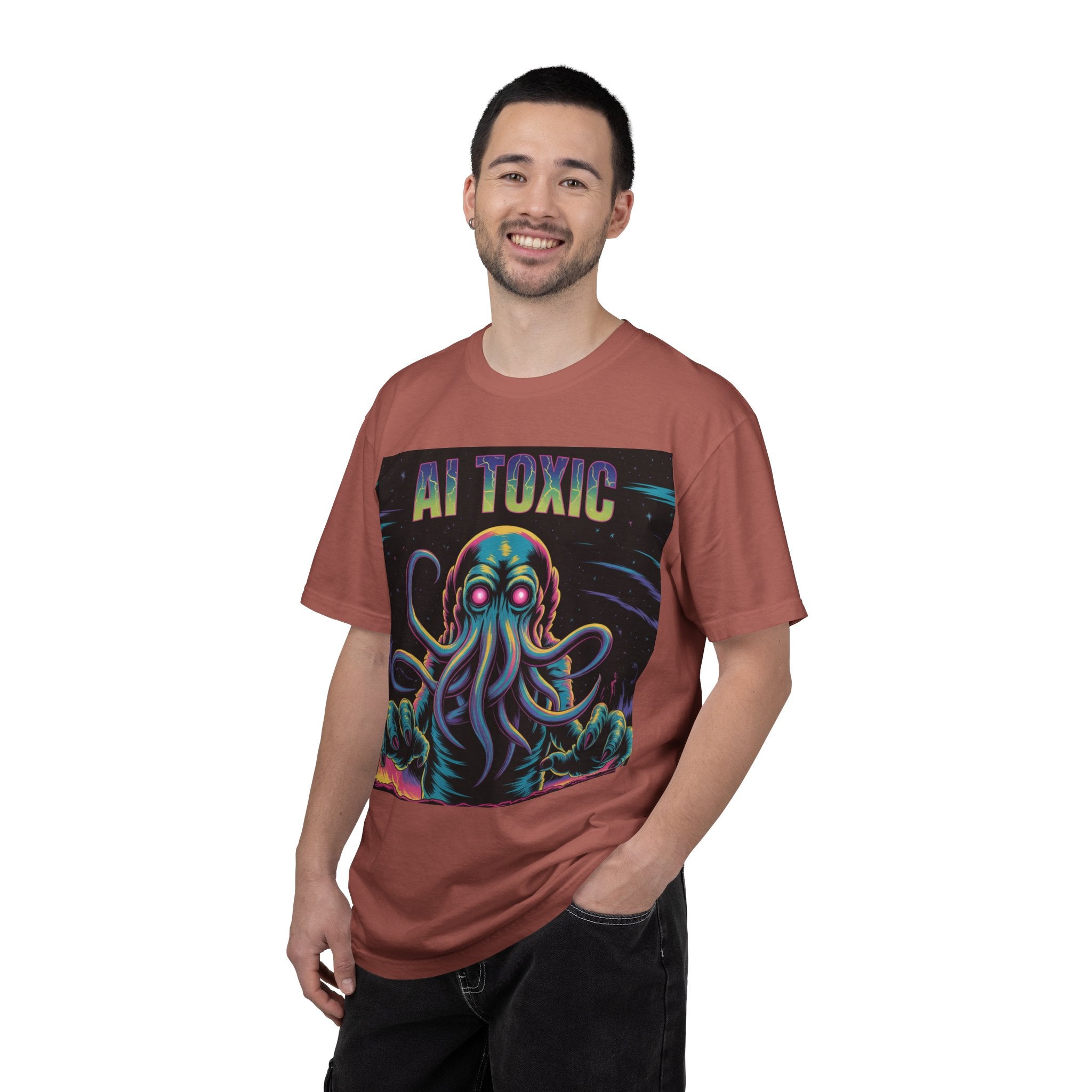 AI TOXIC  "Data Overlord" Unisex Garment-Dyed T-shirt