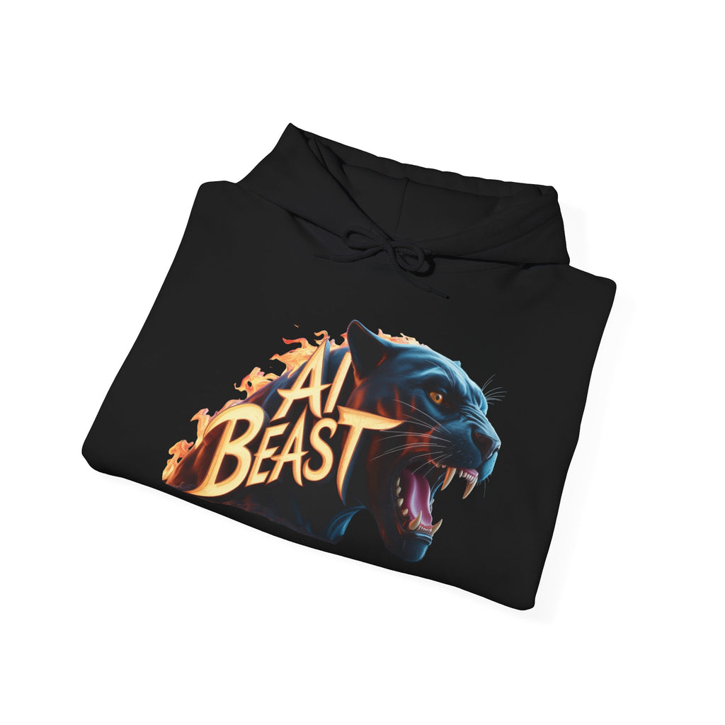 AI BEAST  "Wildfire Algorithm" Unisex Heavy Blend™ Hooded Sweatshirt
