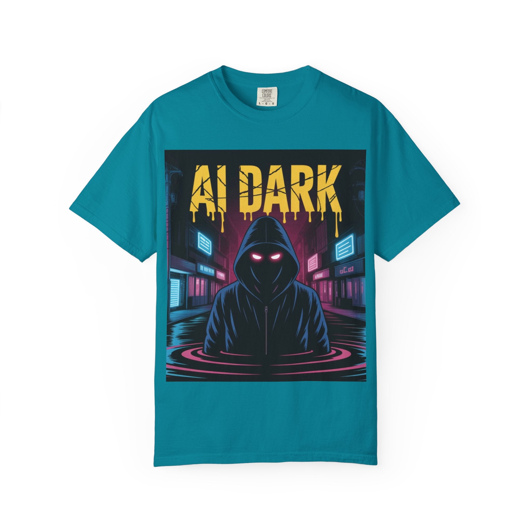 AI DARK  “Night Signal”  Unisex Garment-Dyed T-shirt