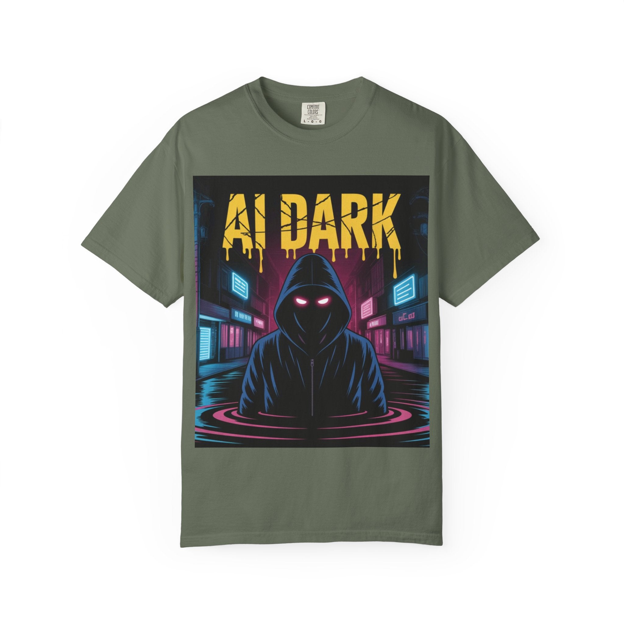 AI DARK  “Night Signal”  Unisex Garment-Dyed T-shirt