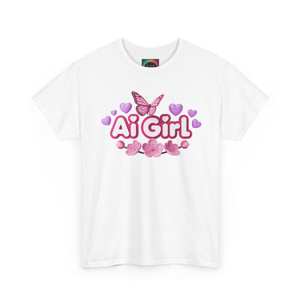 Ai Girl  "Cyber Cutie" Unisex Heavy Blend™ Crewneck T‑Shirt