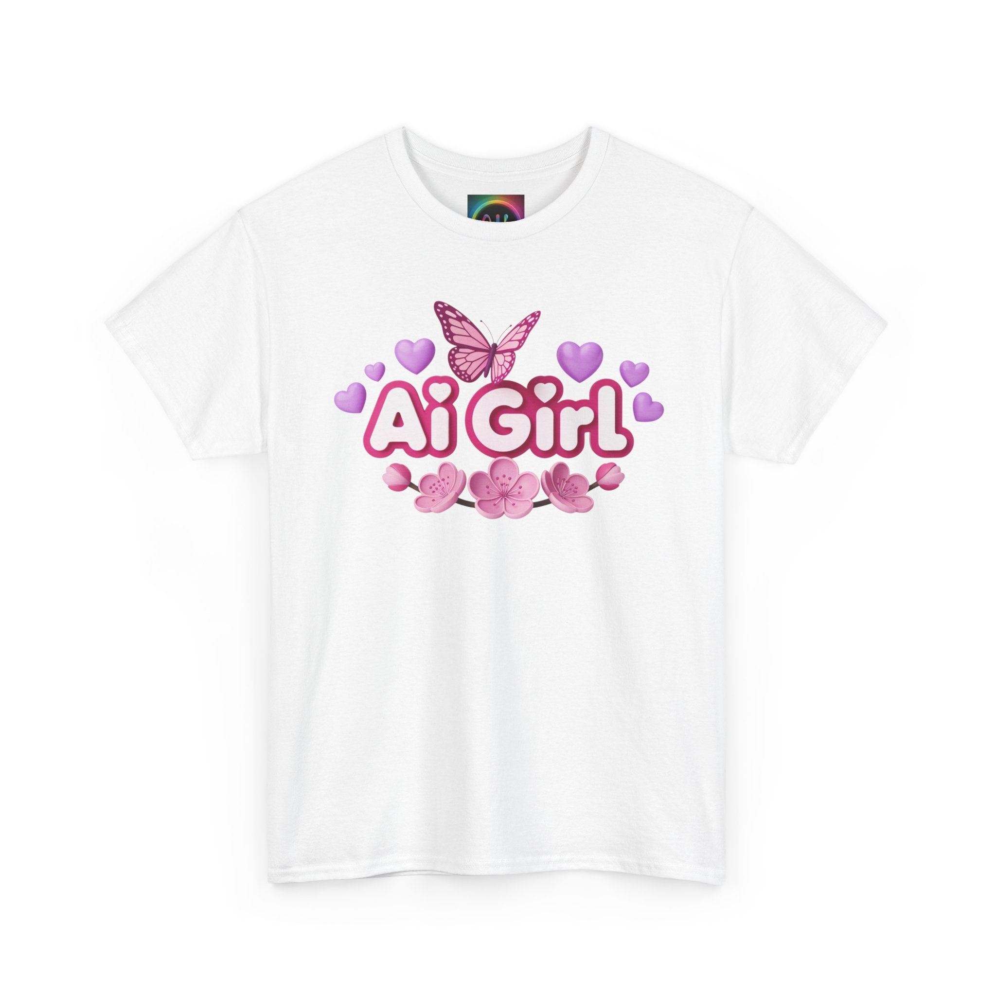 Ai Girl  "Cyber Cutie" Unisex Heavy Blend™ Crewneck T‑Shirt
