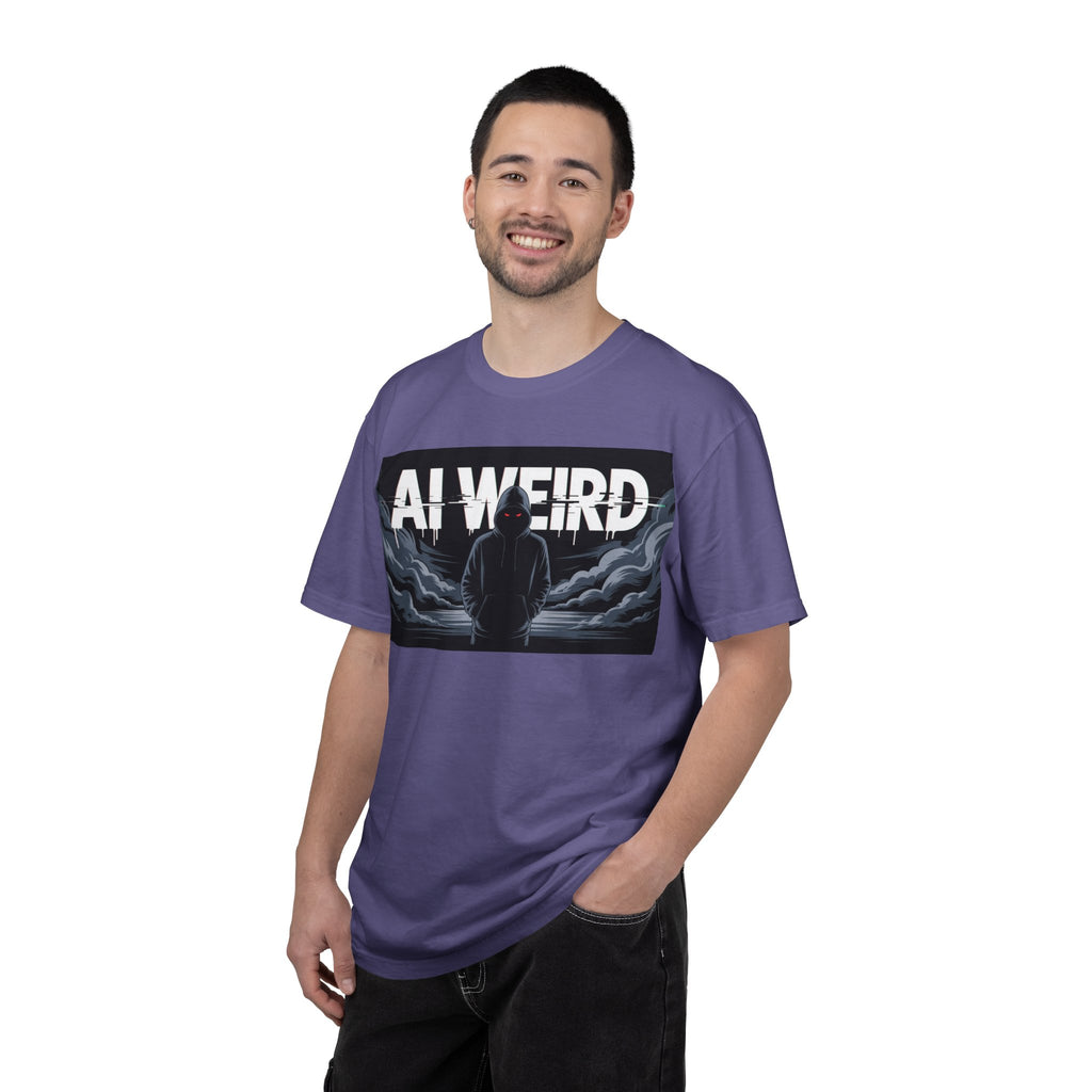 AI WEIRD – “DARK DATA ENTITY” Unisex Garment-Dyed T-shirt