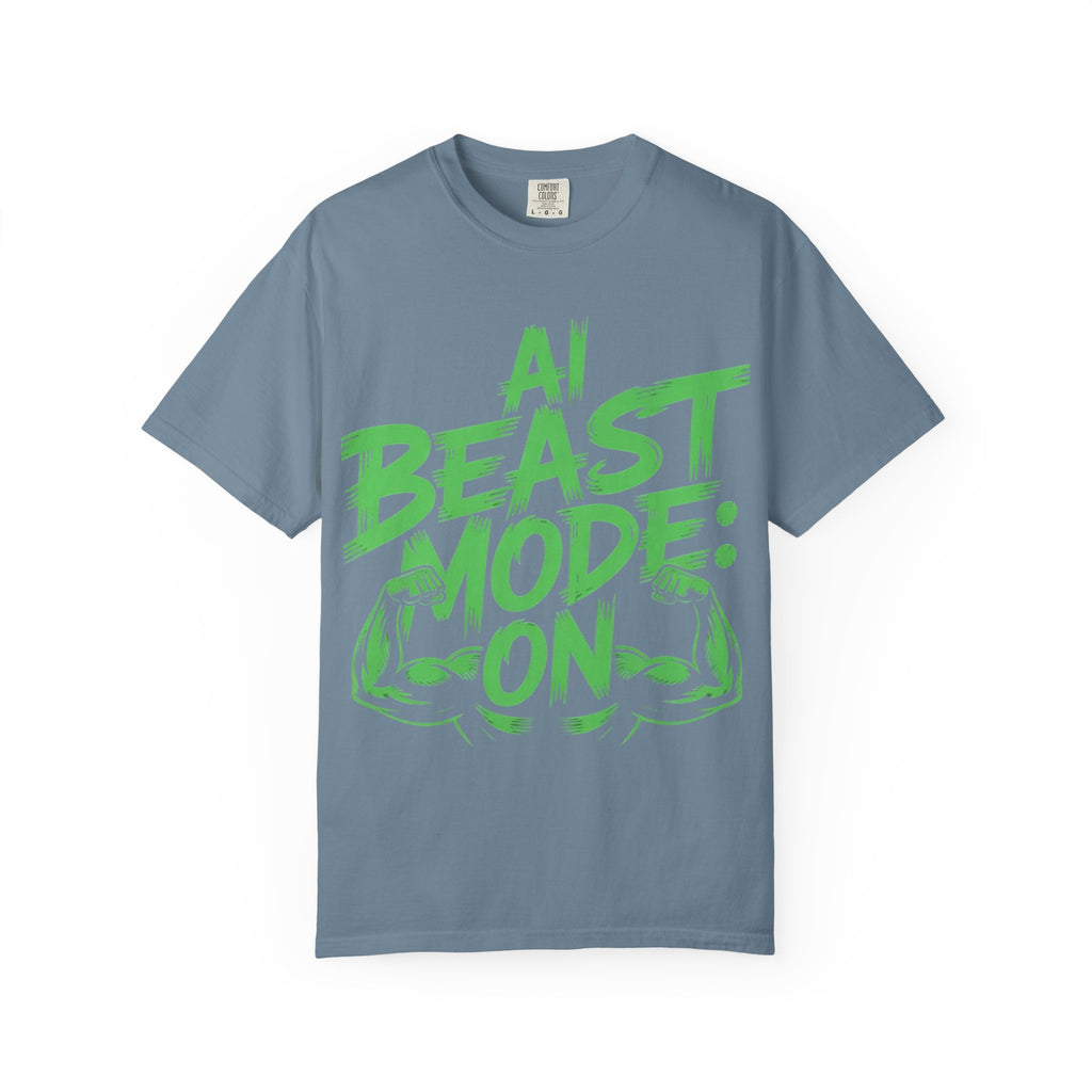 AI BEAST MODE: ON “DIGITAL HULK ENERGY” Unisex Garment-Dyed T-shirt