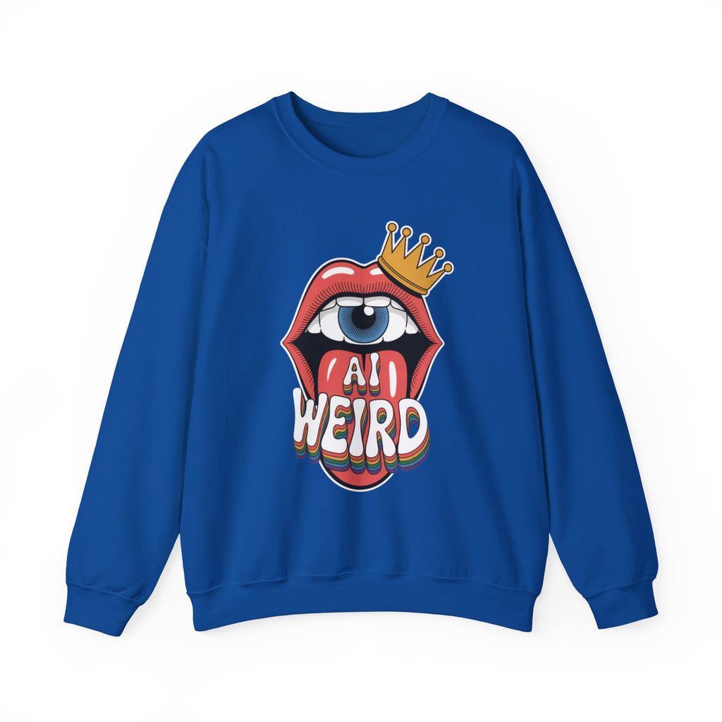 Ai Weird  "Royal Oddbyte" Unisex Heavy Blend™ Crewneck Sweatshirt