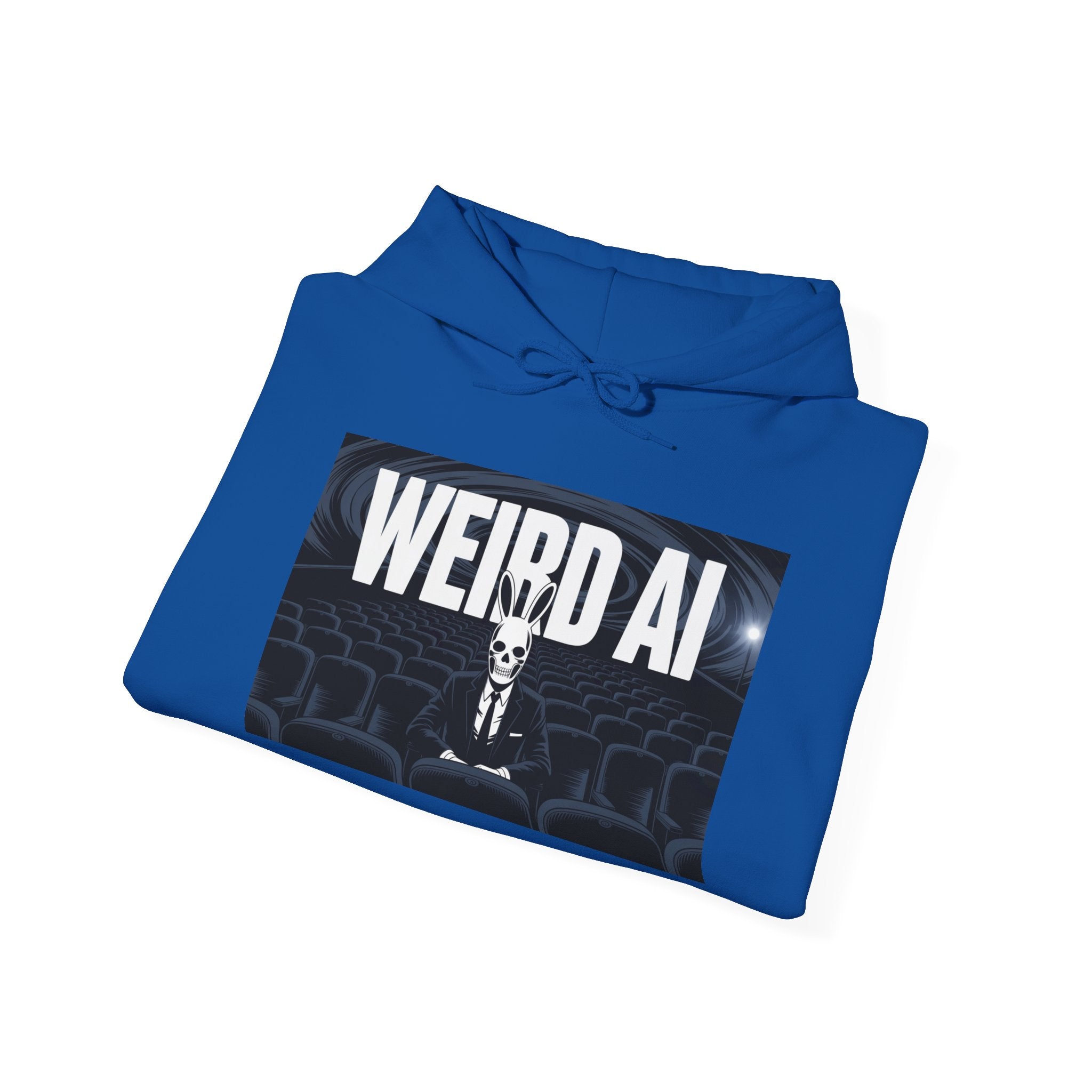 WEIRD AI  " Backrooms Theater "  Unisex Heavy Blend™ Hooded Sweatshirt