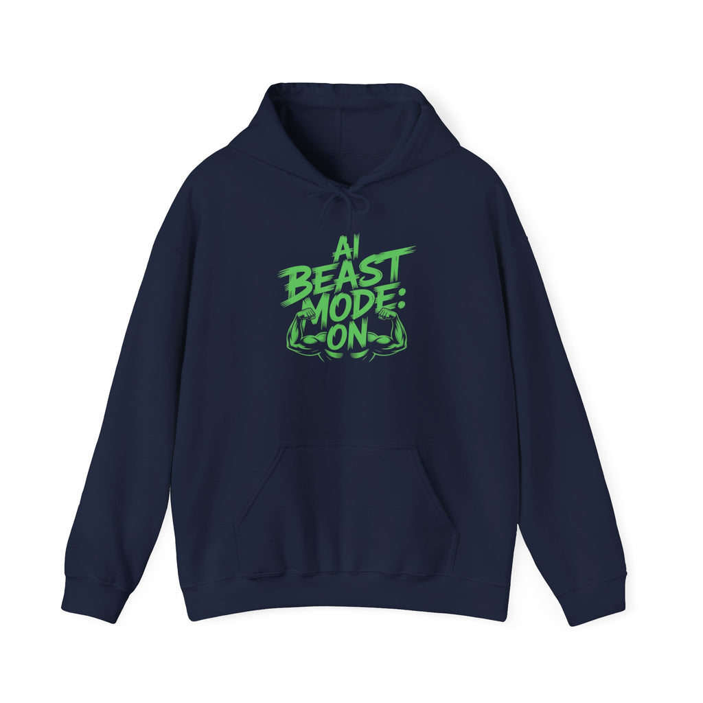 AI BEAST MODE: ON “DIGITAL HULK ENERGY” Unisex Heavy Blend™ Hooded Sweatshirt