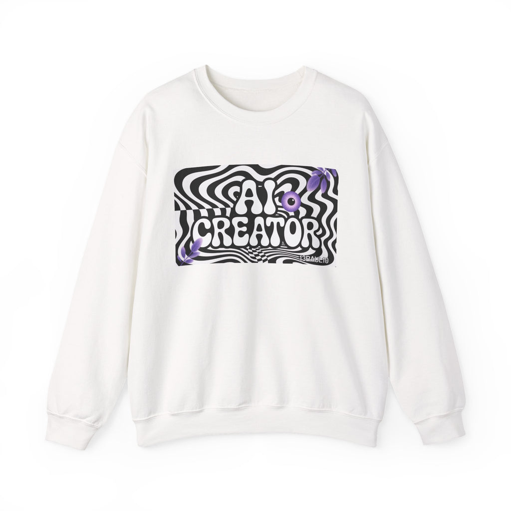 AI Creator  "Optic Loop" Unisex Heavy Blend™ Crewneck Sweatshirt
