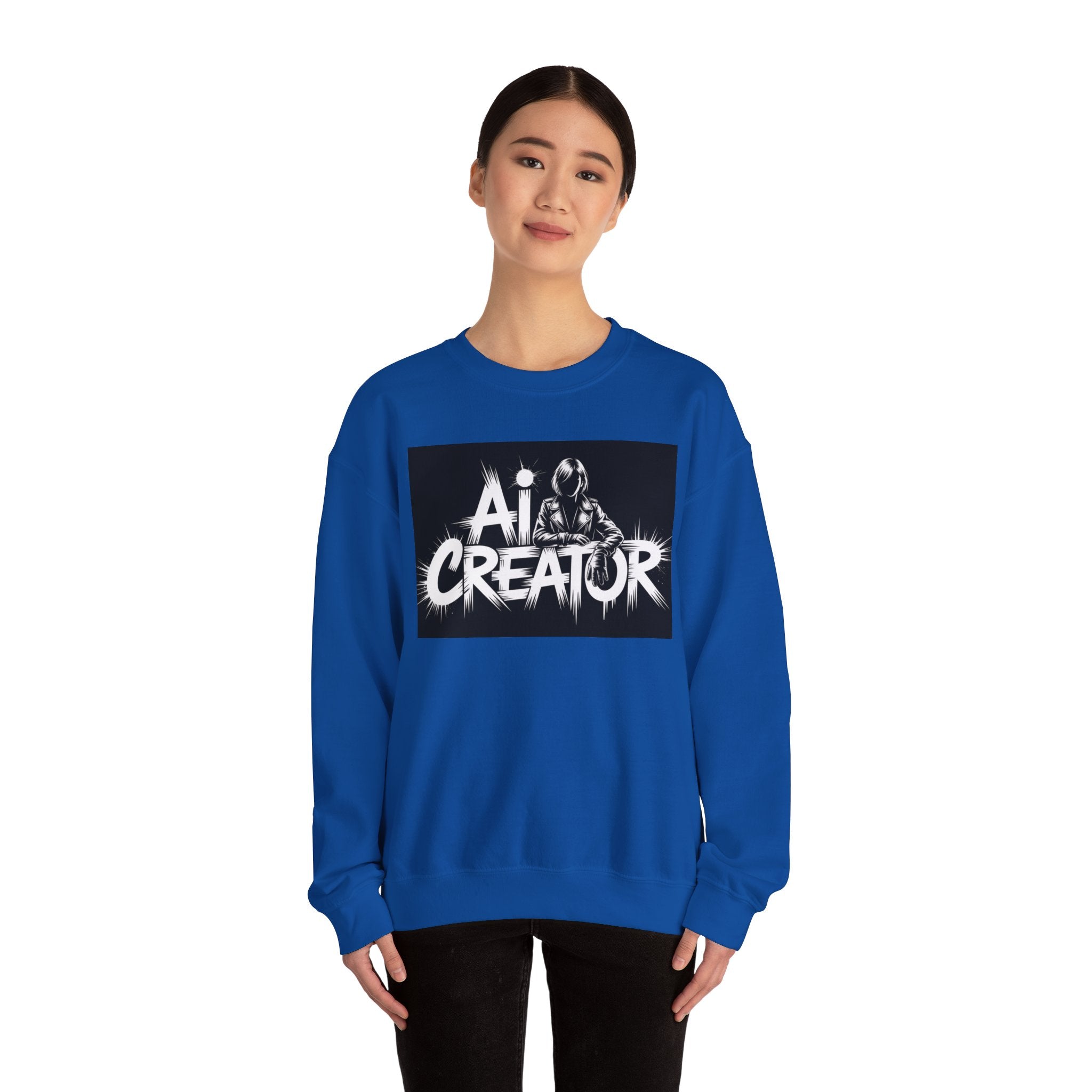 AI Creator  "Digital Rebel" Unisex Heavy Blend™ Crewneck Sweatshirt