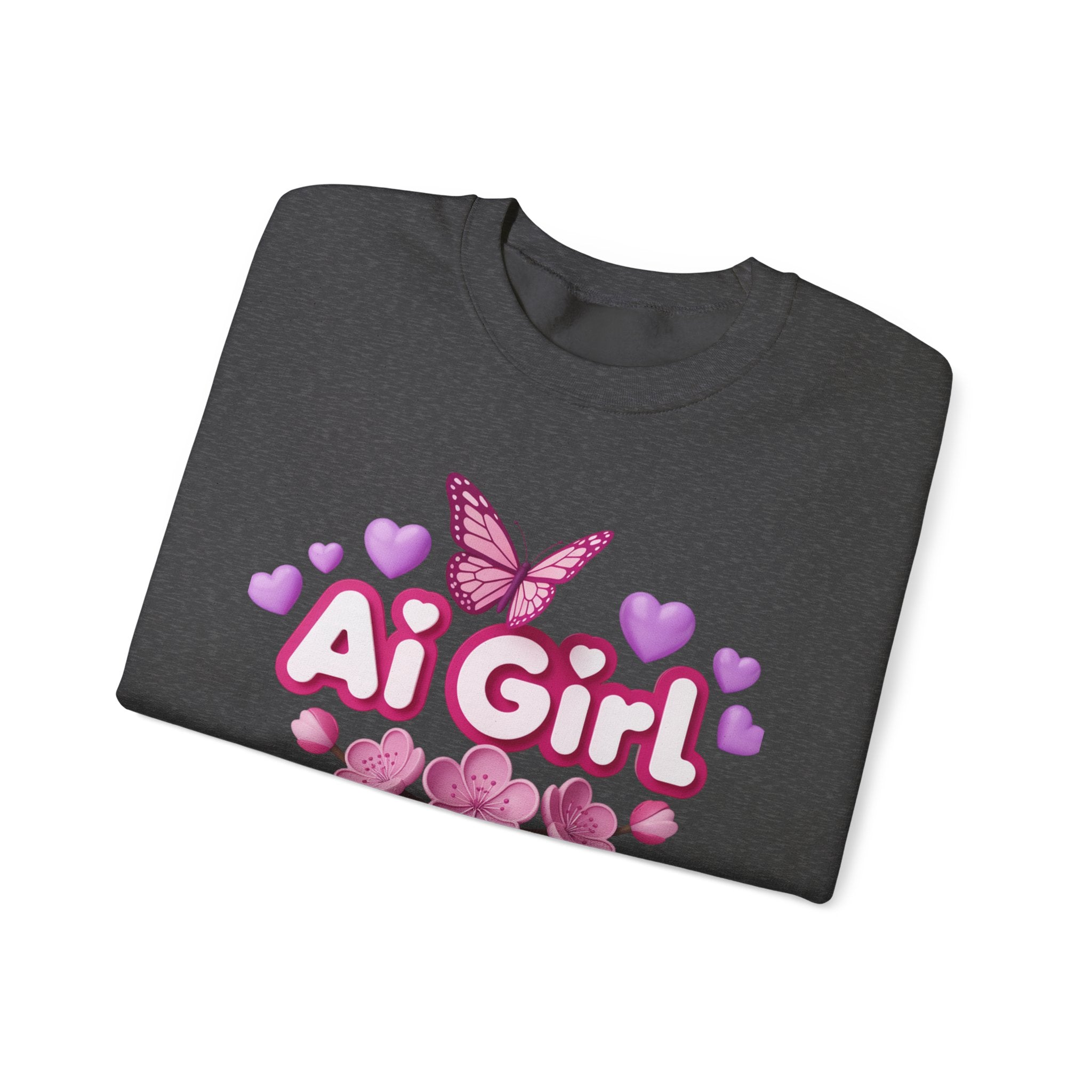 Ai Girl  "Cyber Cutie" Unisex Heavy Blend™ Crewneck Sweatshirt