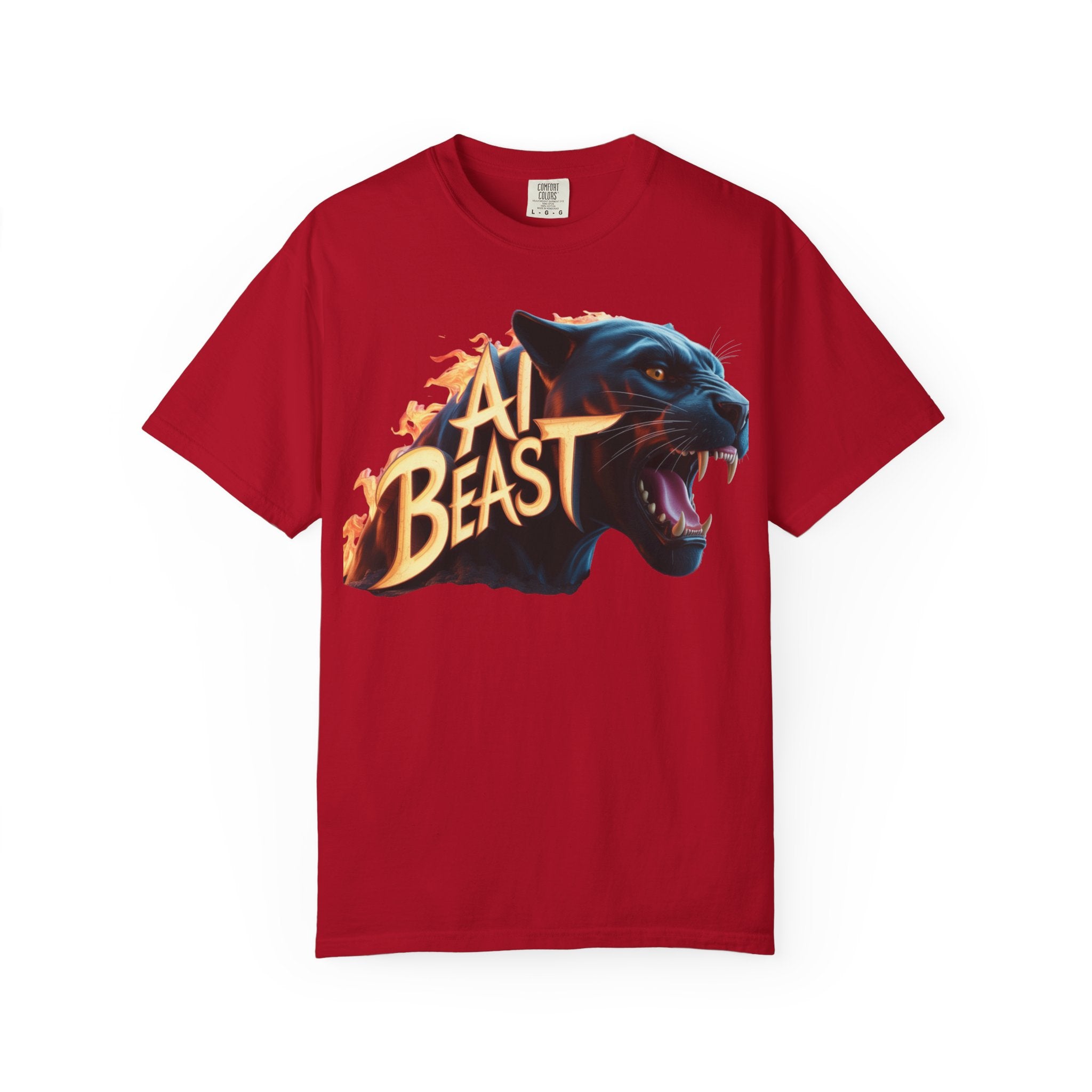AI BEAST  "Wildfire Algorithm"  Unisex Garment-Dyed T-shirt