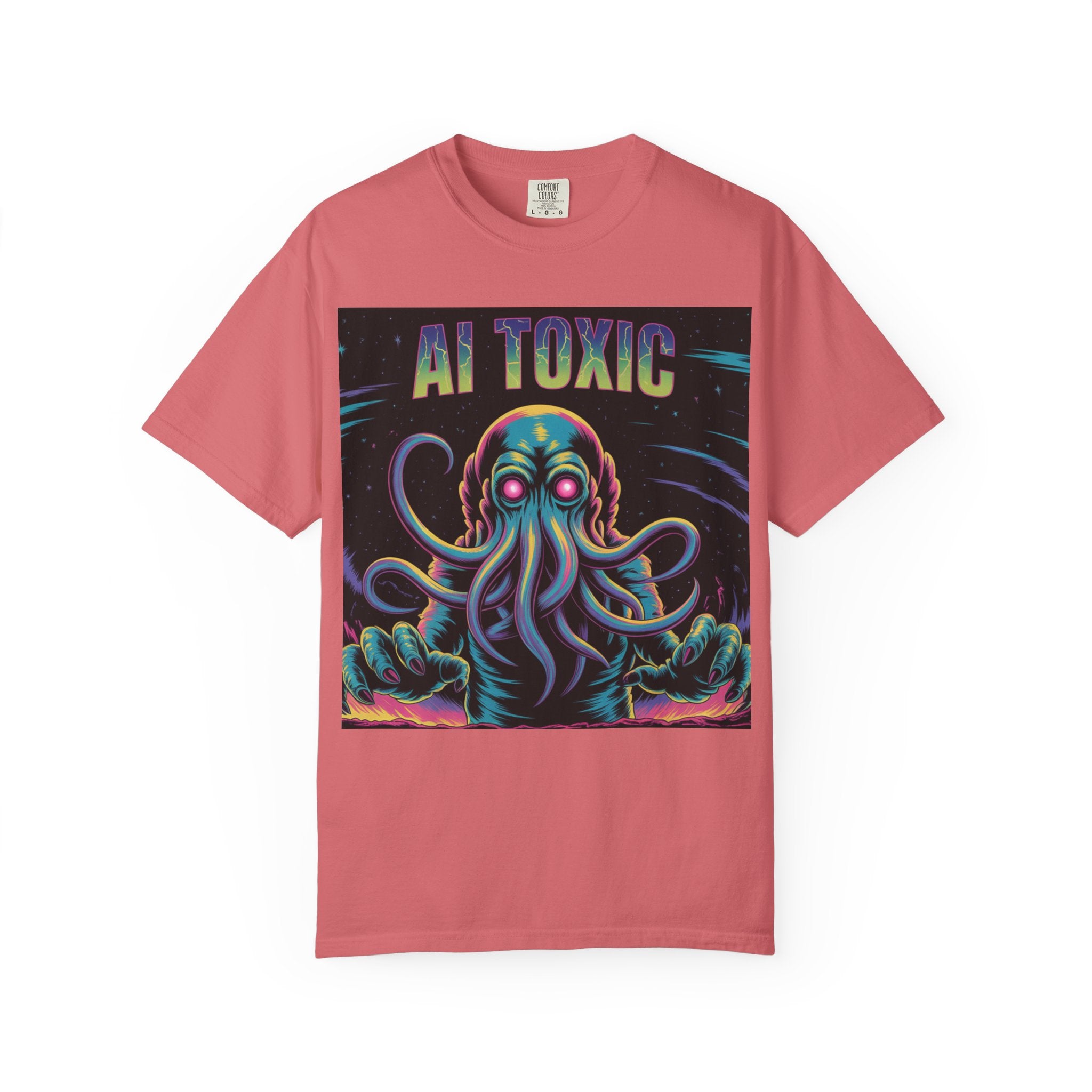 AI TOXIC  "Data Overlord" Unisex Garment-Dyed T-shirt