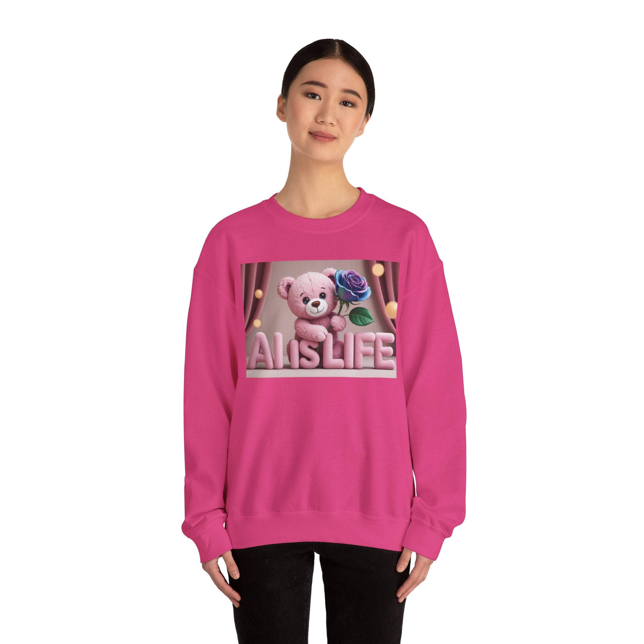 AI IS LIFE  "CUTE CIRCUIT" Unisex Heavy Blend™ Crewneck Sweatshirt