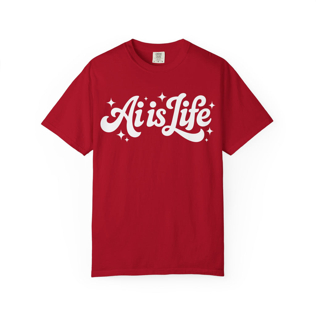 Ai is Life  "TechFlow Energy" Unisex Garment-Dyed T-shirt
