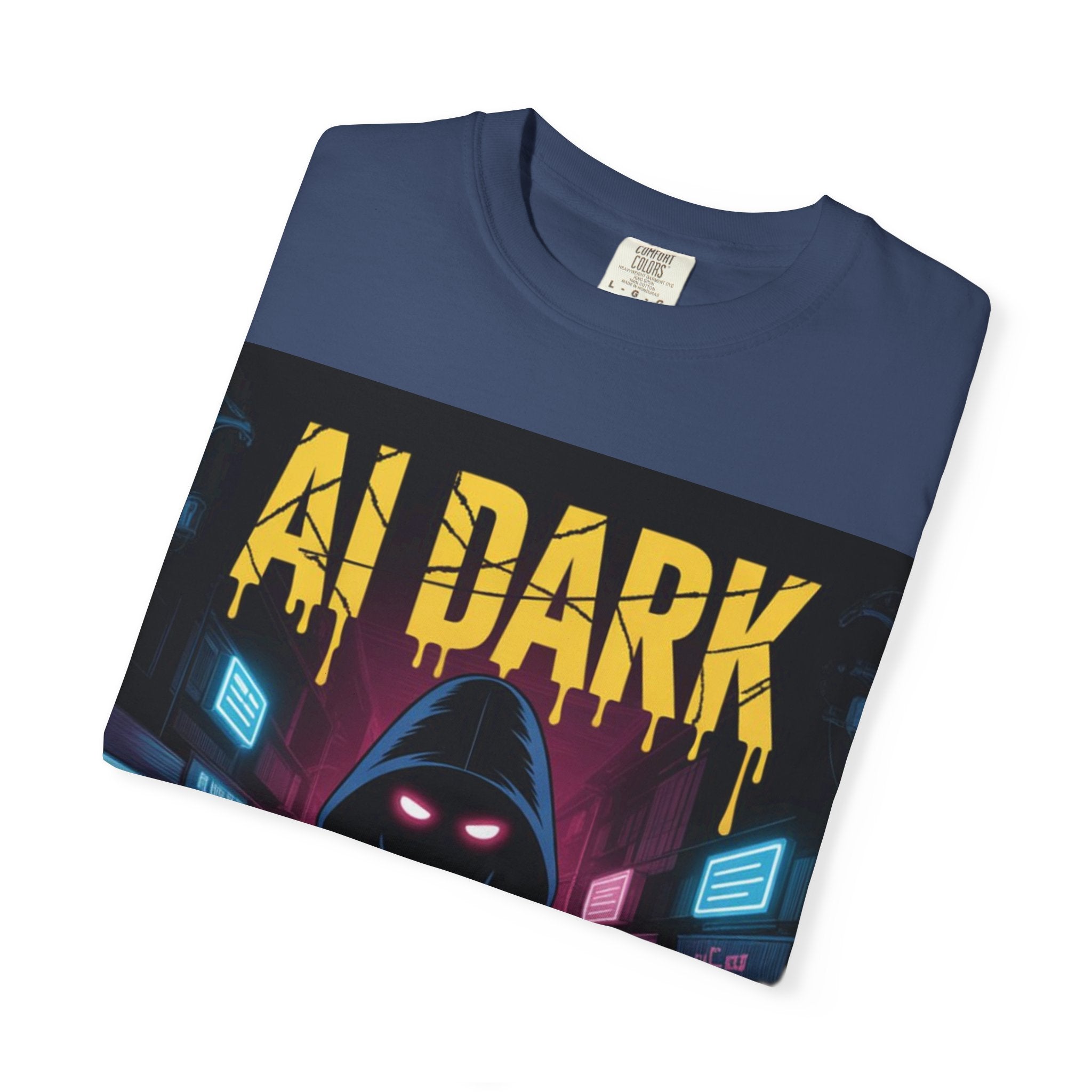 AI DARK  “Night Signal”  Unisex Garment-Dyed T-shirt