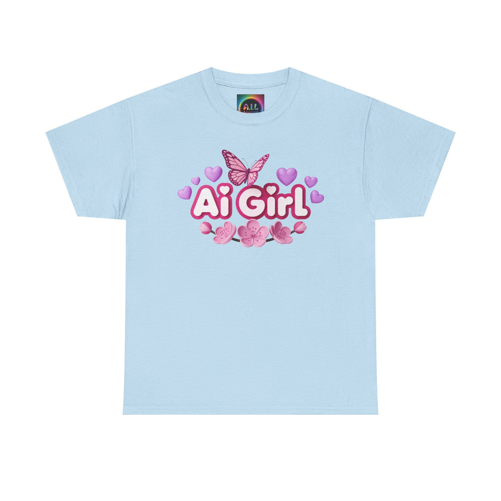 Ai Girl  "Cyber Cutie" Unisex Heavy Blend™ Crewneck T‑Shirt