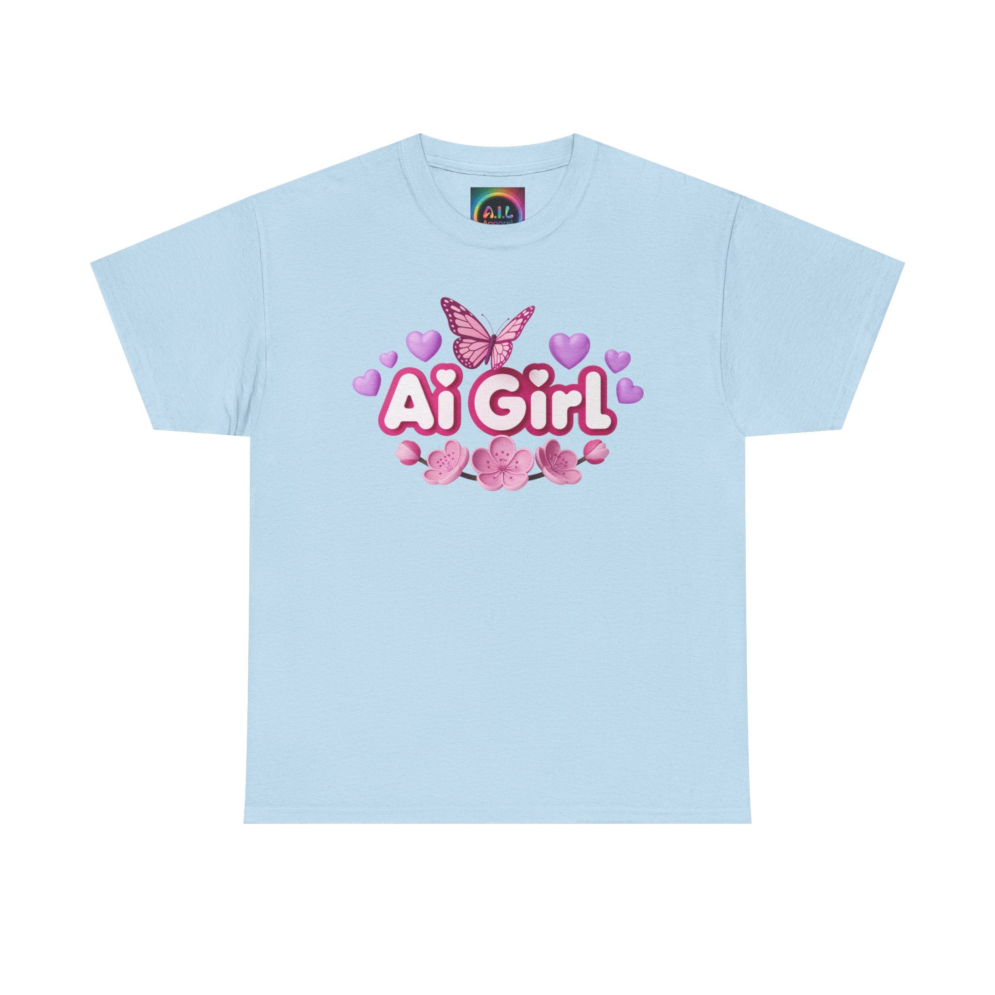 Ai Girl  "Cyber Cutie" Unisex Heavy Blend™ Crewneck T‑Shirt