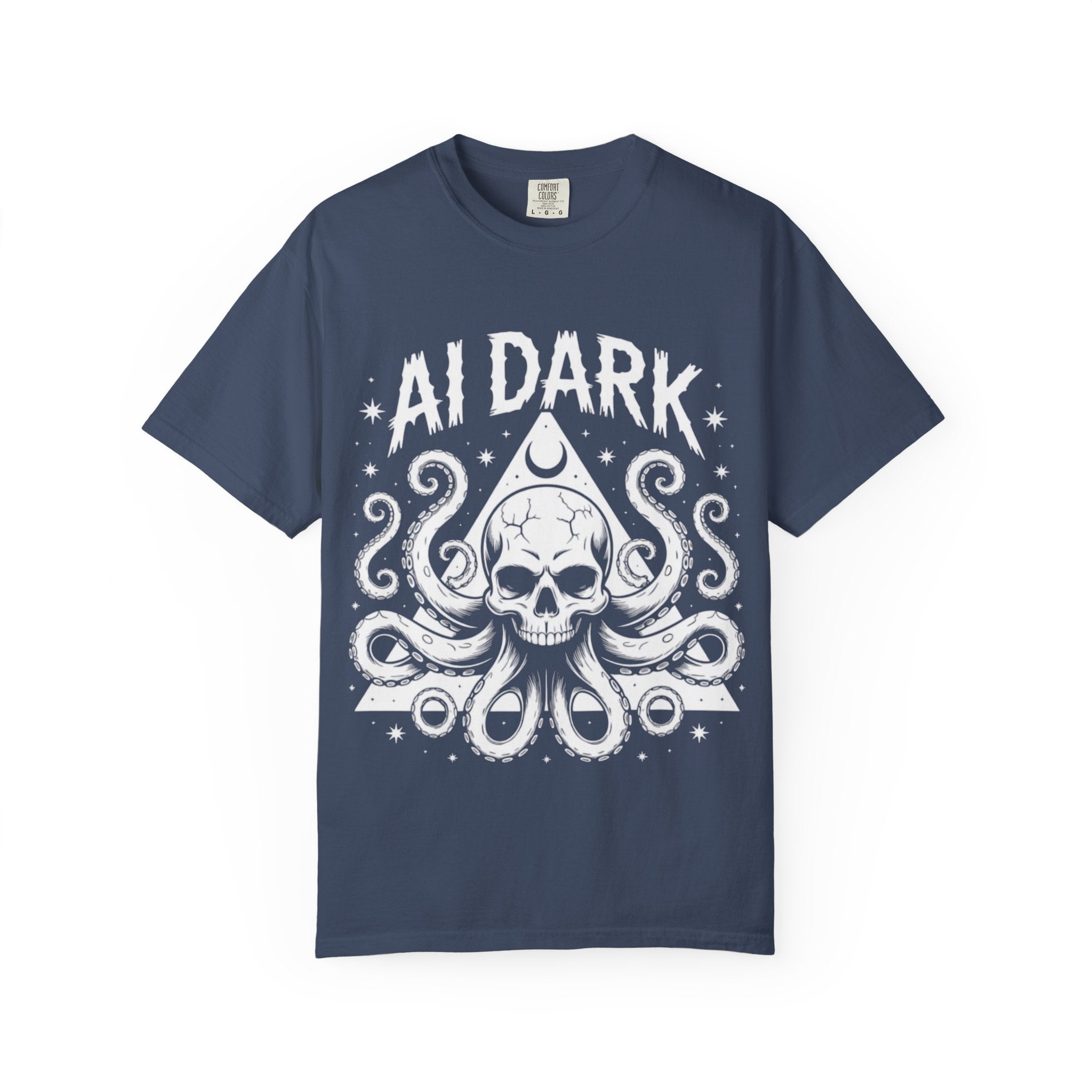 AI Dark  "Nightmare Network"  Unisex Garment-Dyed T-shirt