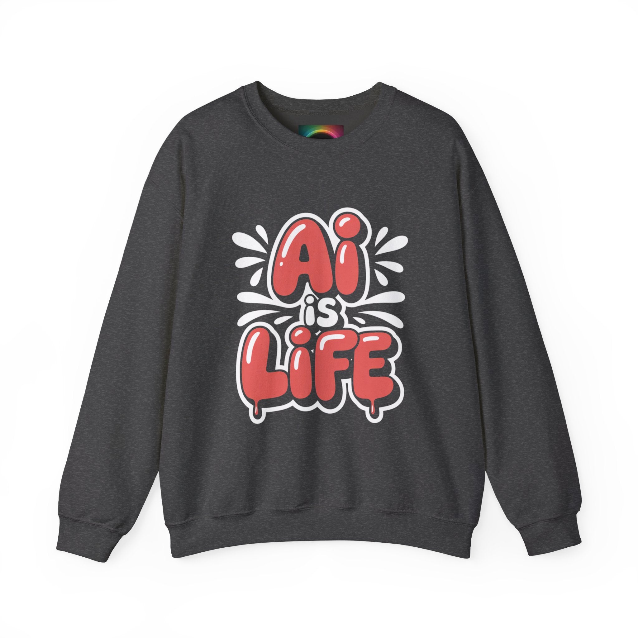 AI IS LIFE  " Neural Pop "  Unisex Heavy Blend™ Crewneck Sweatshirt