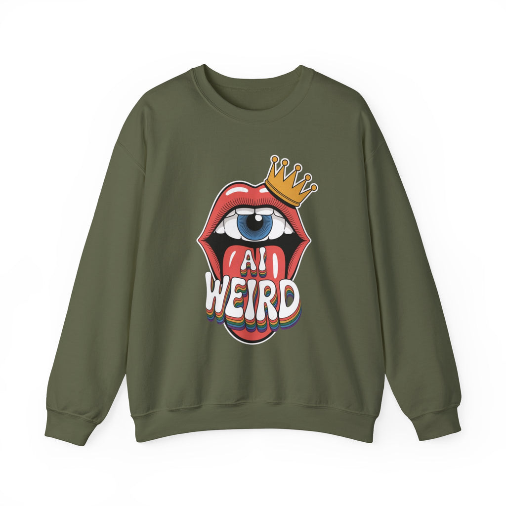 Ai Weird  "Royal Oddbyte" Unisex Heavy Blend™ Crewneck Sweatshirt