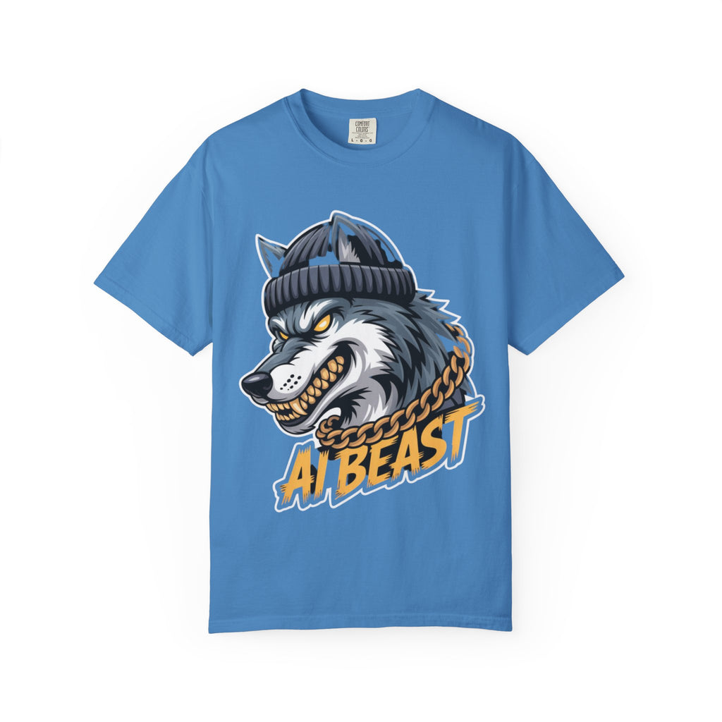 AI BEAST  "Wolf Byte Syndicate " Unisex Garment-Dyed T-shirt