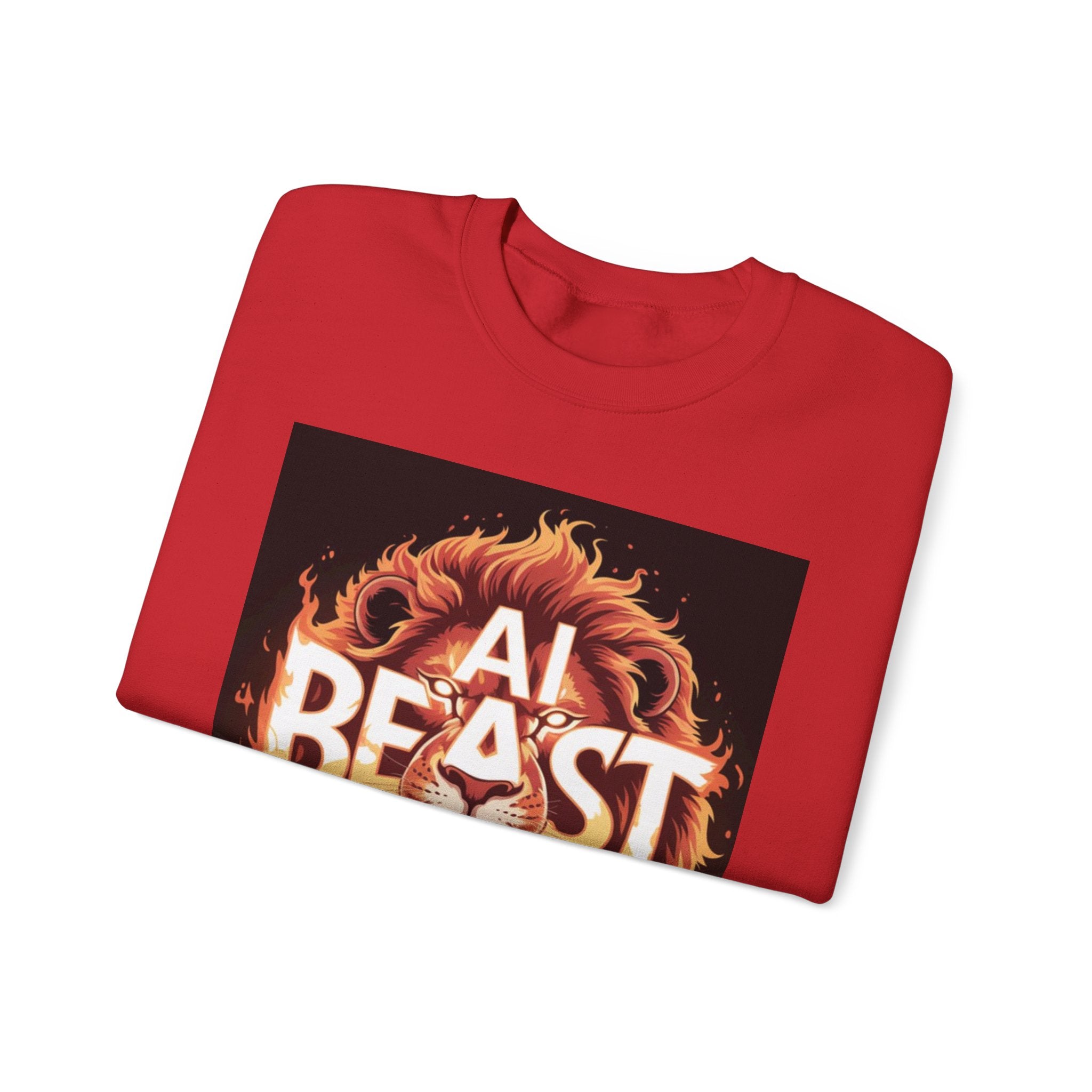 AI BEAST “Majestic Upload” Unisex Heavy Blend™ Crewneck Sweatshirt