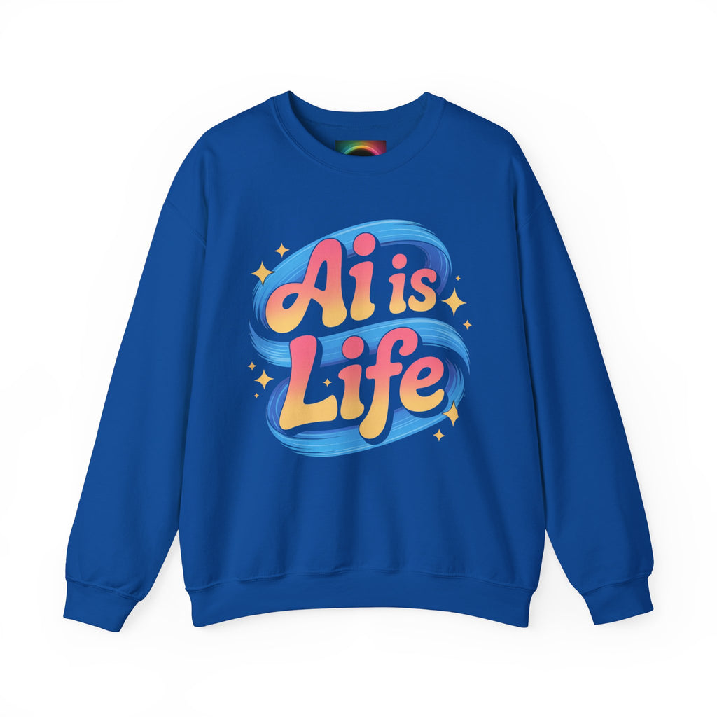 AI is Life "COSMIC SWIRL" Unisex Heavy Blend™ Crewneck Sweatshirt