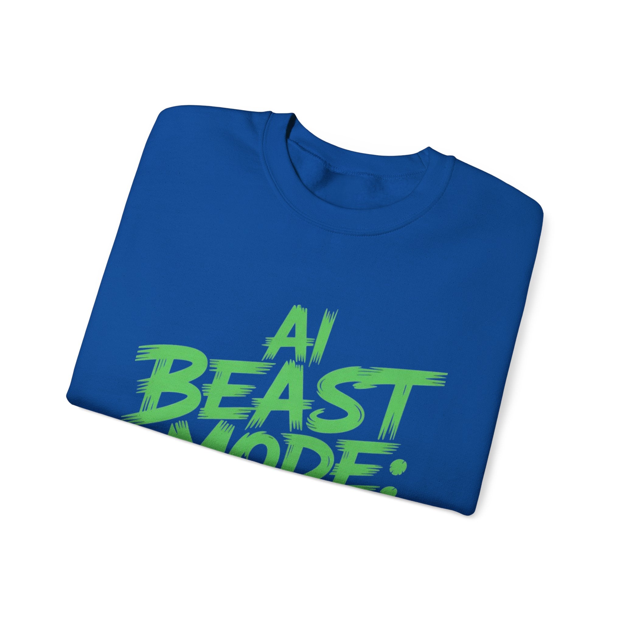 AI BEAST MODE: ON “DIGITAL HULK ENERGY” Unisex Heavy Blend™ Crewneck Sweatshirt