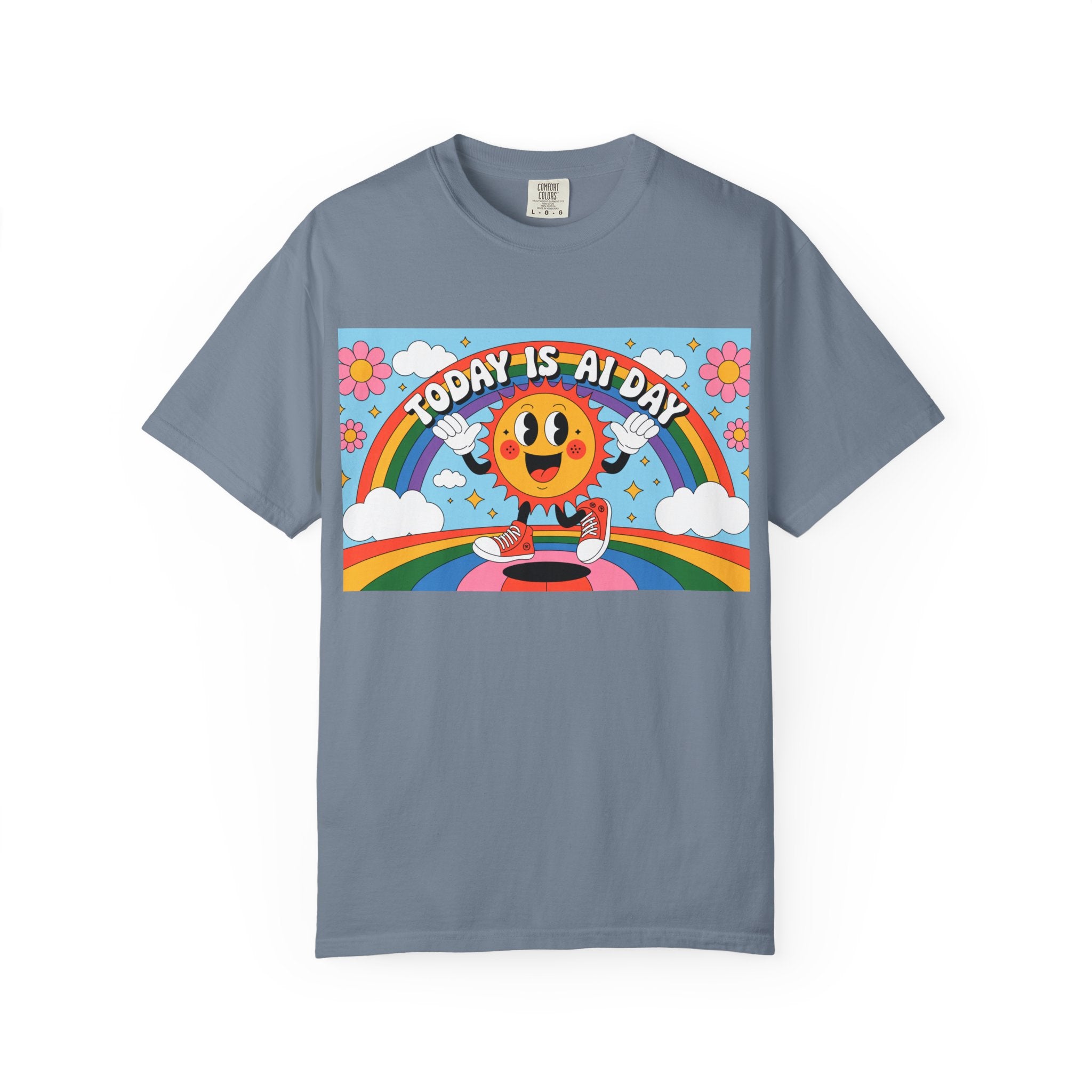 Today Is AI Day  "Sunshine Circuit" Unisex Garment-Dyed T-shirt