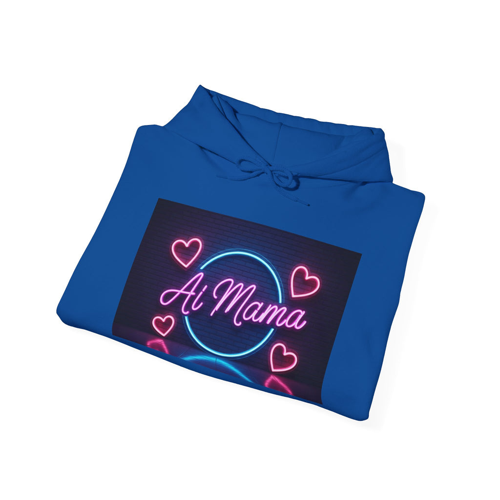 AI MAMA  “Electric Love Loop”  Unisex Heavy Blend™ Hooded Sweatshirt