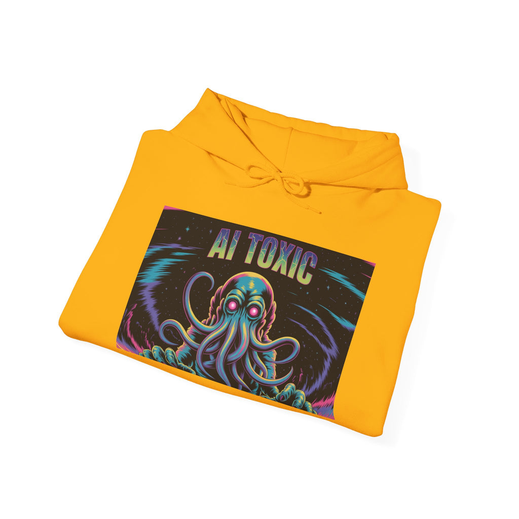 AI TOXIC  "Data  Overlord" Unisex Heavy Blend™ Hooded Sweatshirt