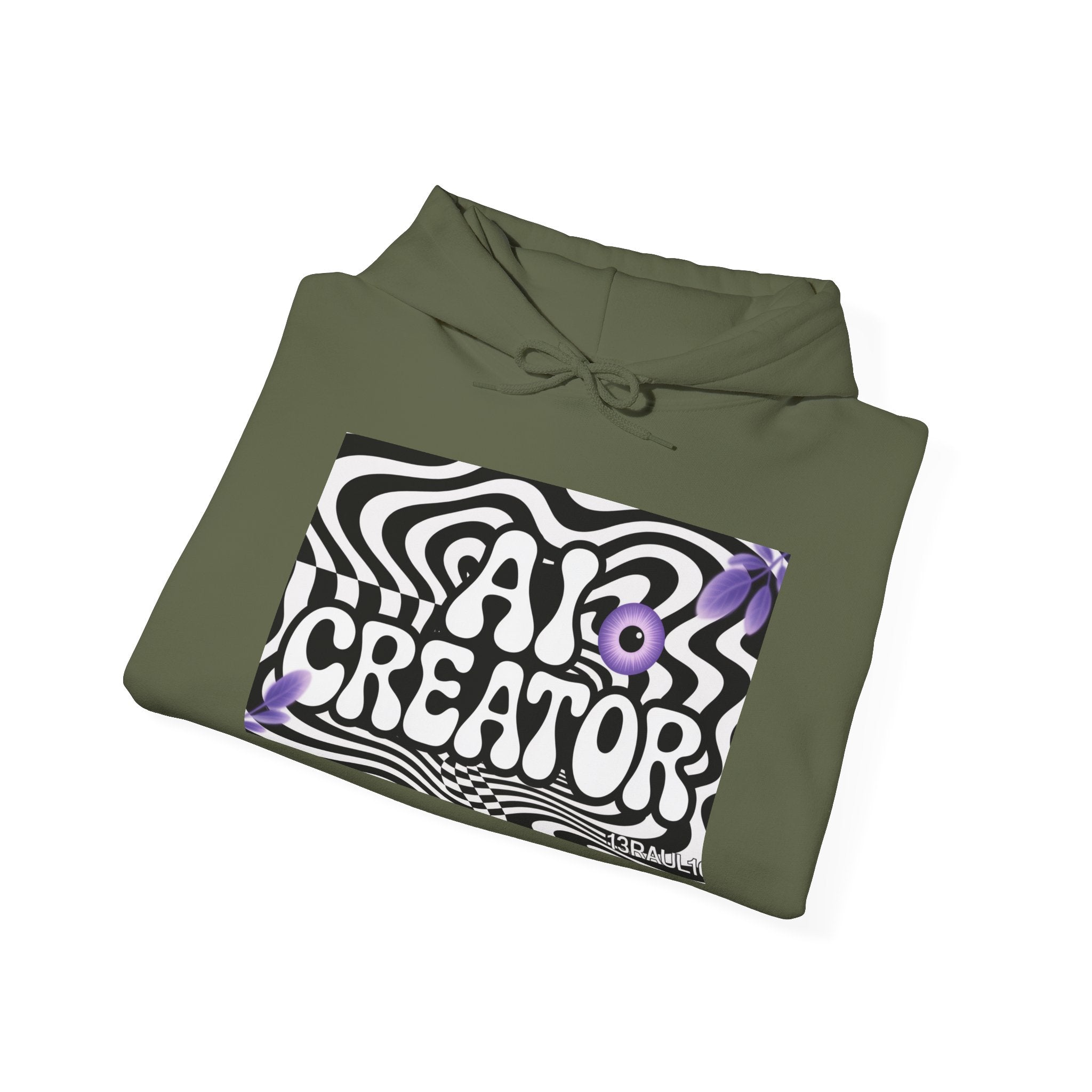 AI Creator  "Optic Loop" Unisex Heavy Blend™ Hooded Sweatshirt