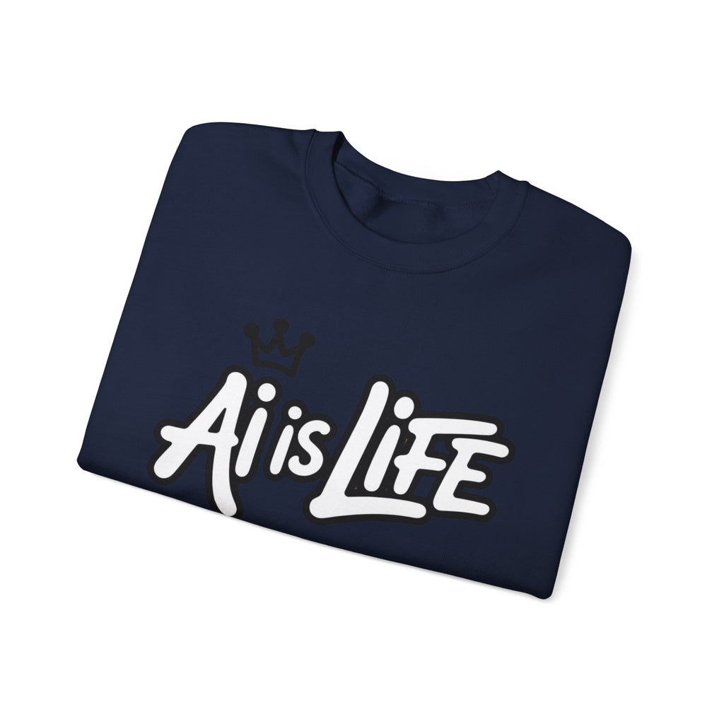 Ai is Life  "Crown Circuit" Unisex Heavy Blend™ Crewneck Sweatshirt