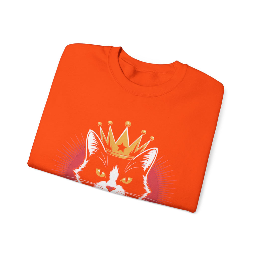AI King  "Glitch Monarch" Unisex Heavy Blend™ Crewneck Sweatshirt