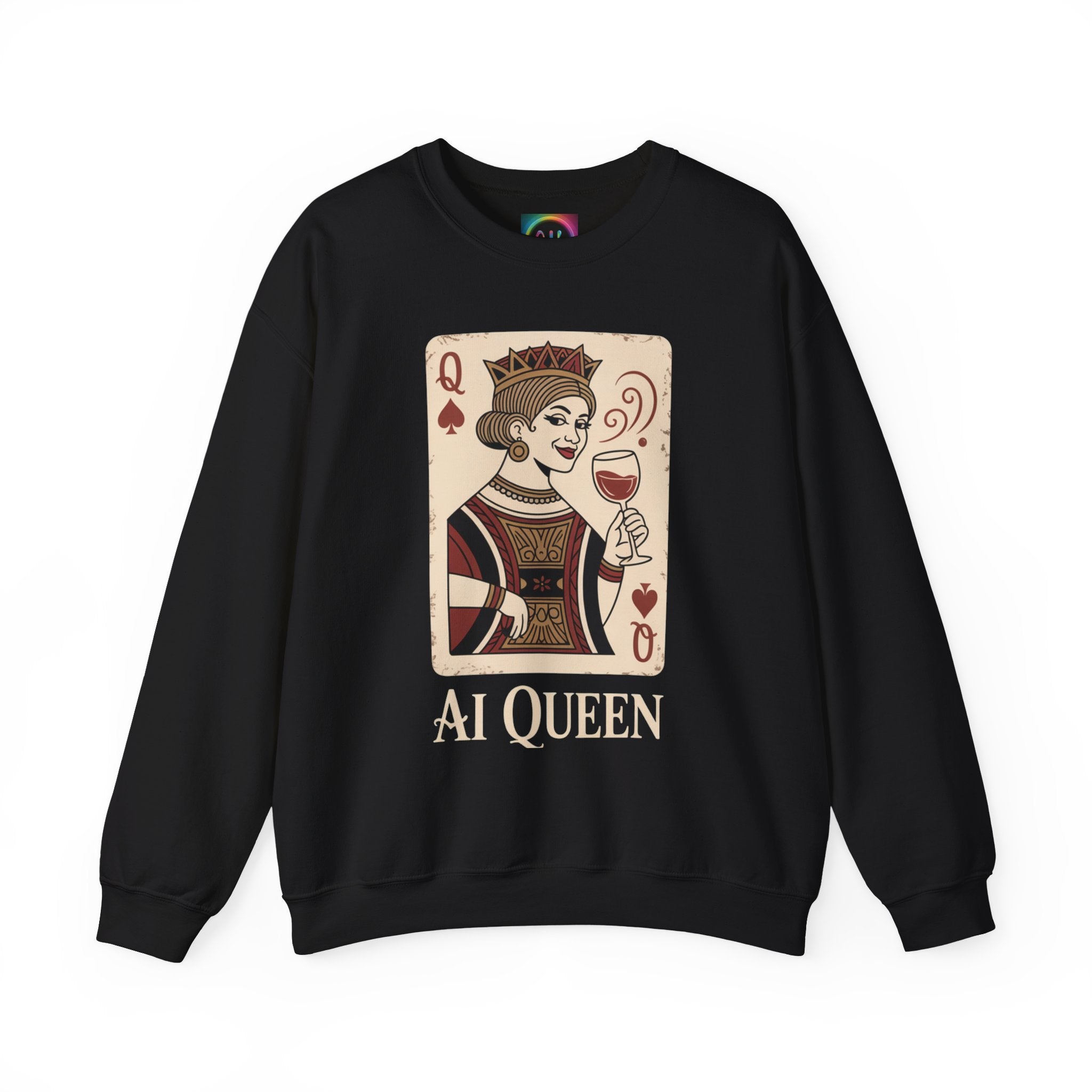 AI Queen "ROYAL ALGORITHM"  Unisex Heavy Blend Crewneck Sweatshirt