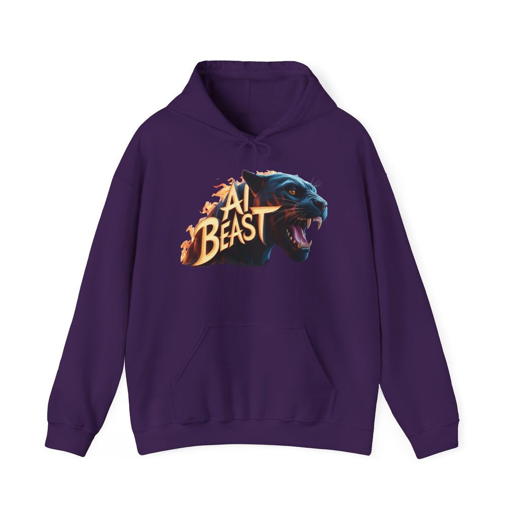AI BEAST  "Wildfire Algorithm" Unisex Heavy Blend™ Hooded Sweatshirt