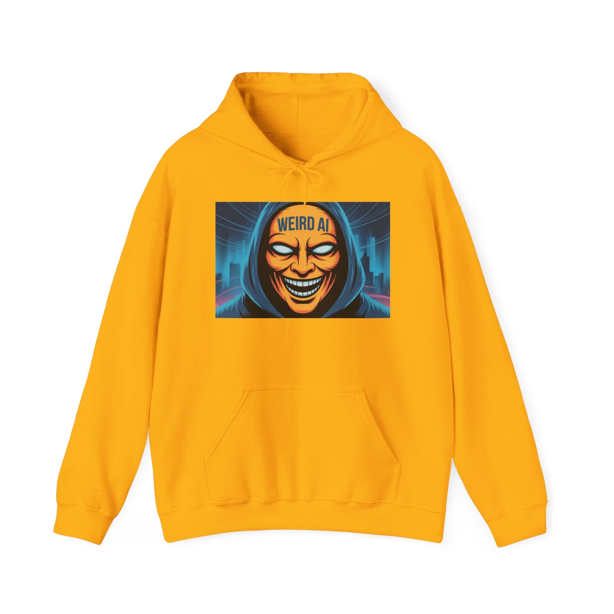 Weird AI "Masked Mode" Unisex Heavy Blend™ Hooded Sweatshirt