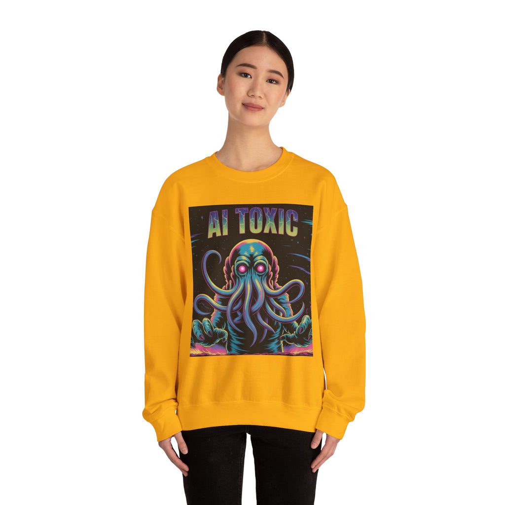 AI TOXIC  "Data Overlord" Unisex Heavy Blend™ Crewneck Sweatshirt