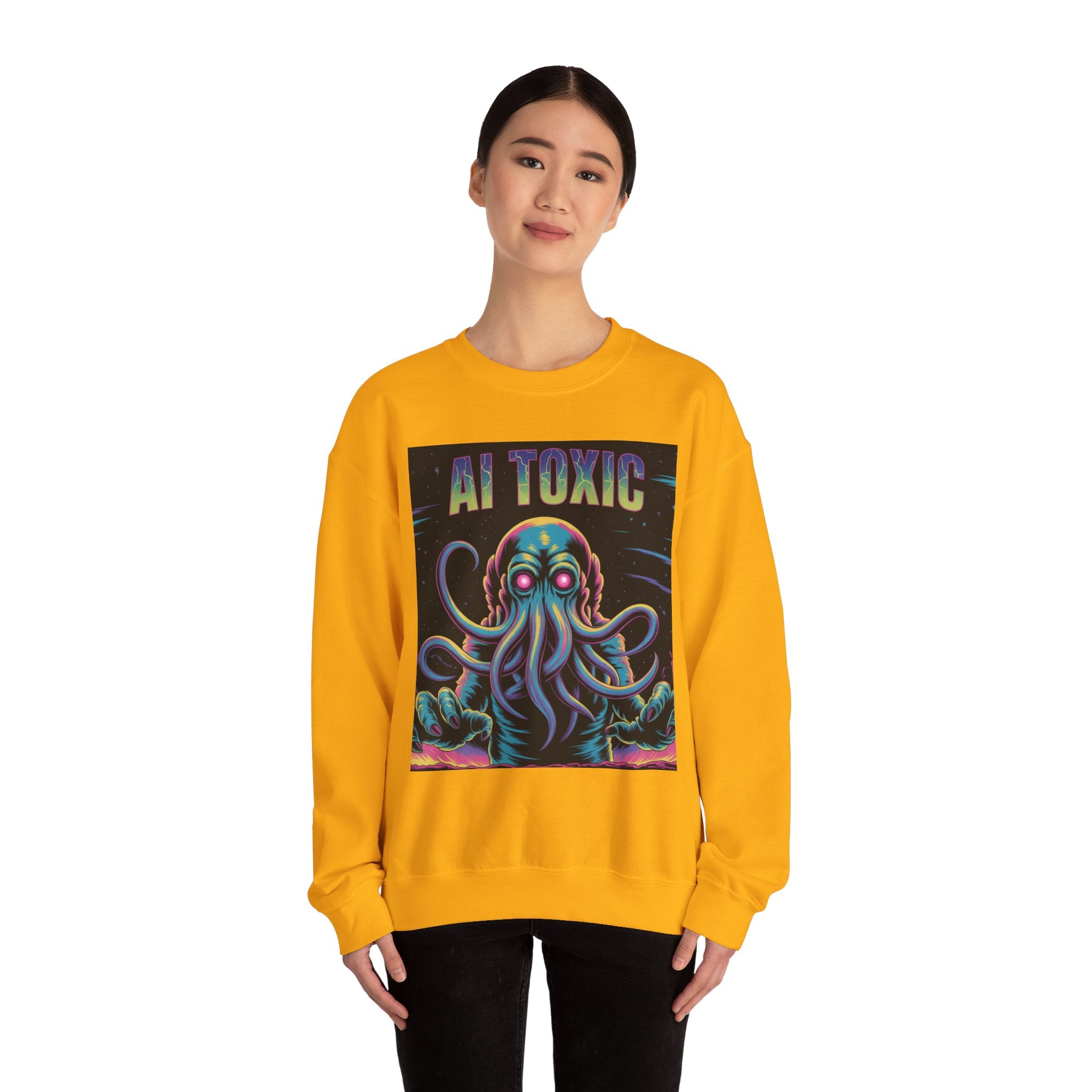 AI TOXIC  "Data Overlord" Unisex Heavy Blend™ Crewneck Sweatshirt