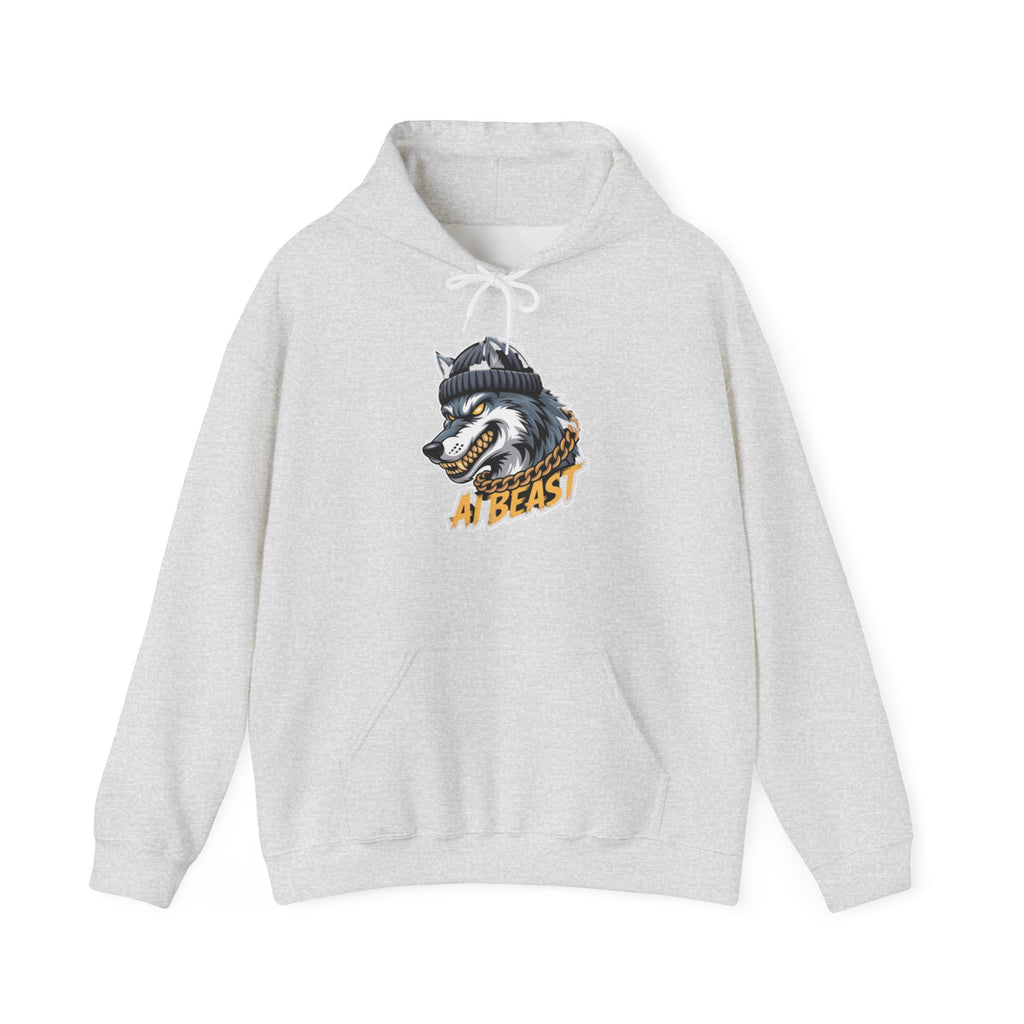 AI BEAST  "Wolf Byte Syndicate" Unisex Heavy Blend™ Hooded Sweatshirt