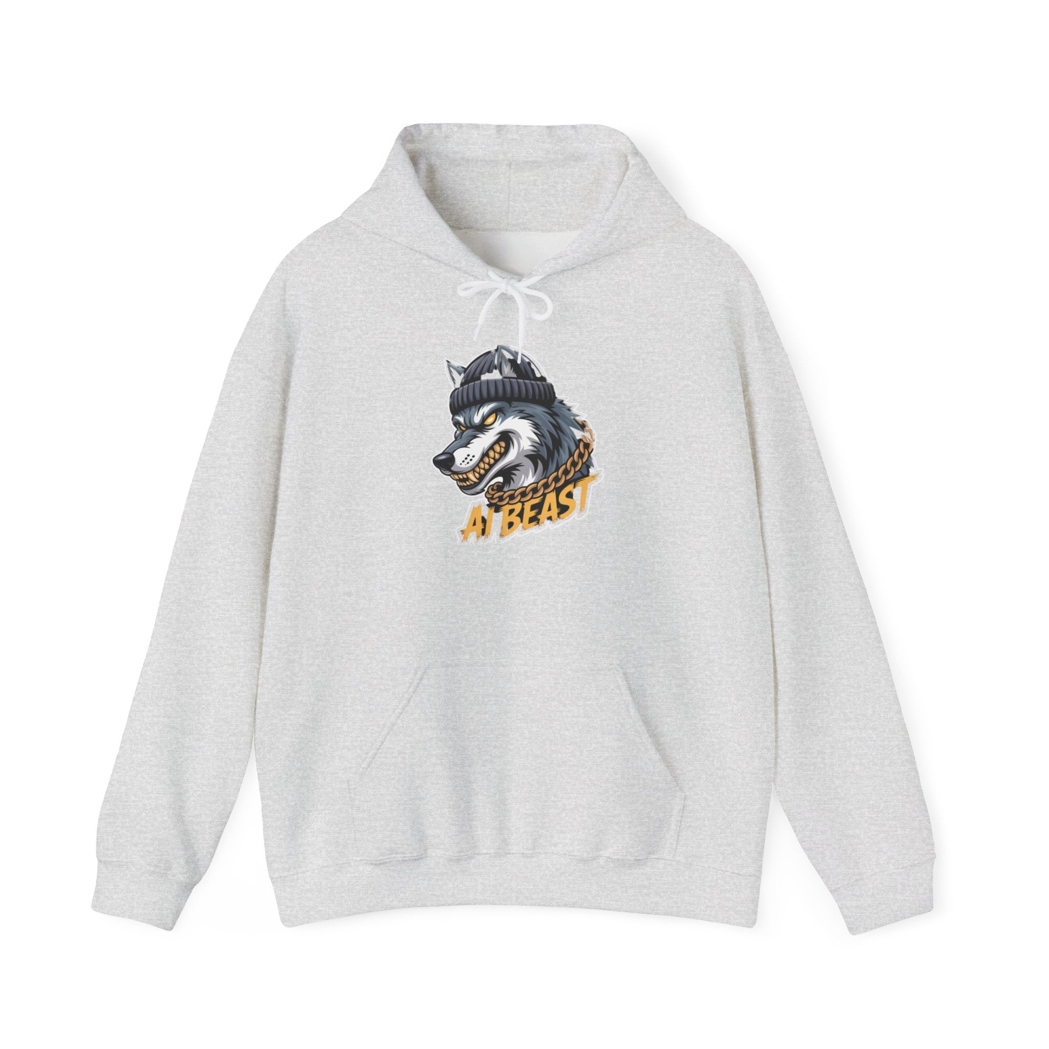 AI BEAST  "Wolf Byte Syndicate" Unisex Heavy Blend™ Hooded Sweatshirt
