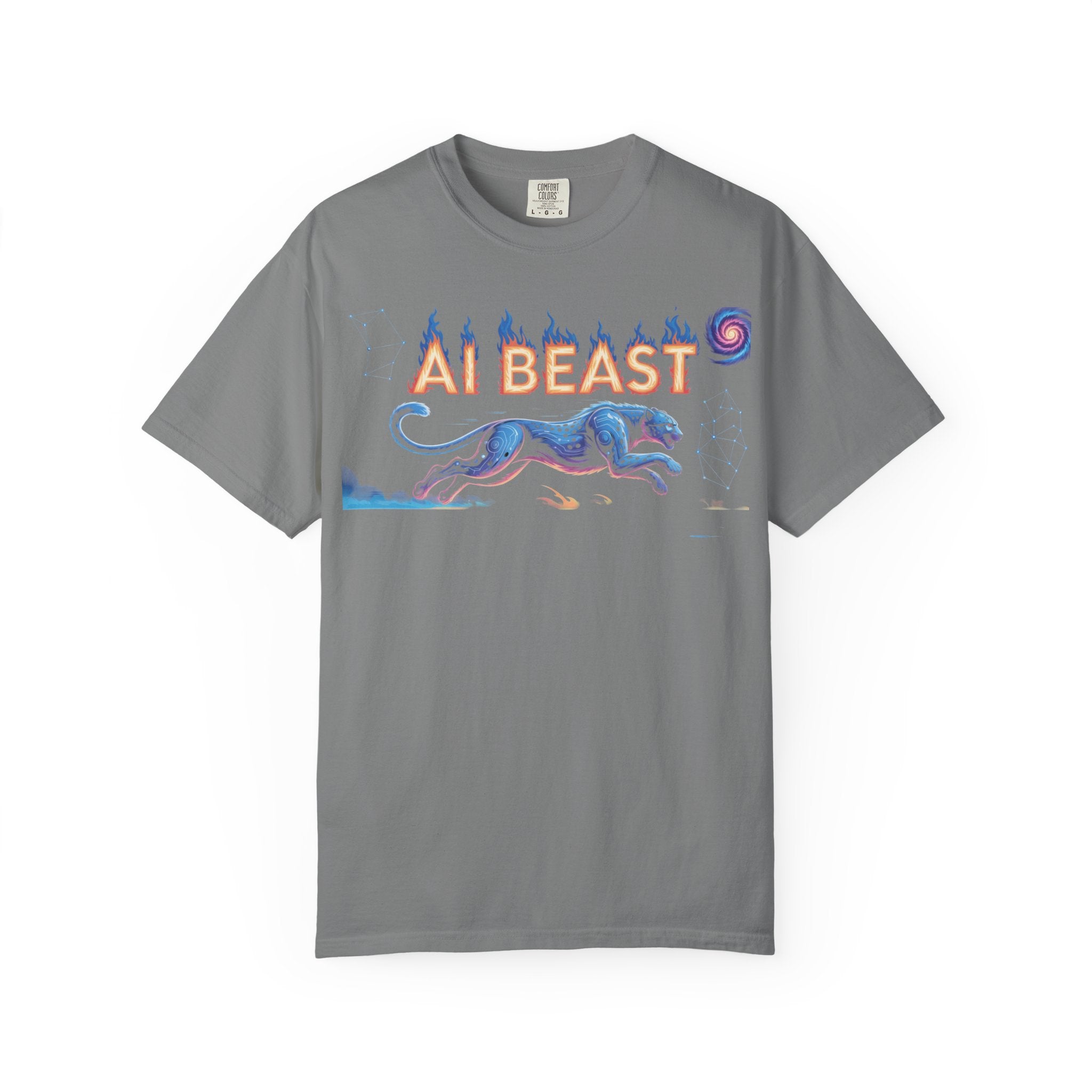 AI BEAST “Digital Predator” Unisex Garment-Dyed T-shirt