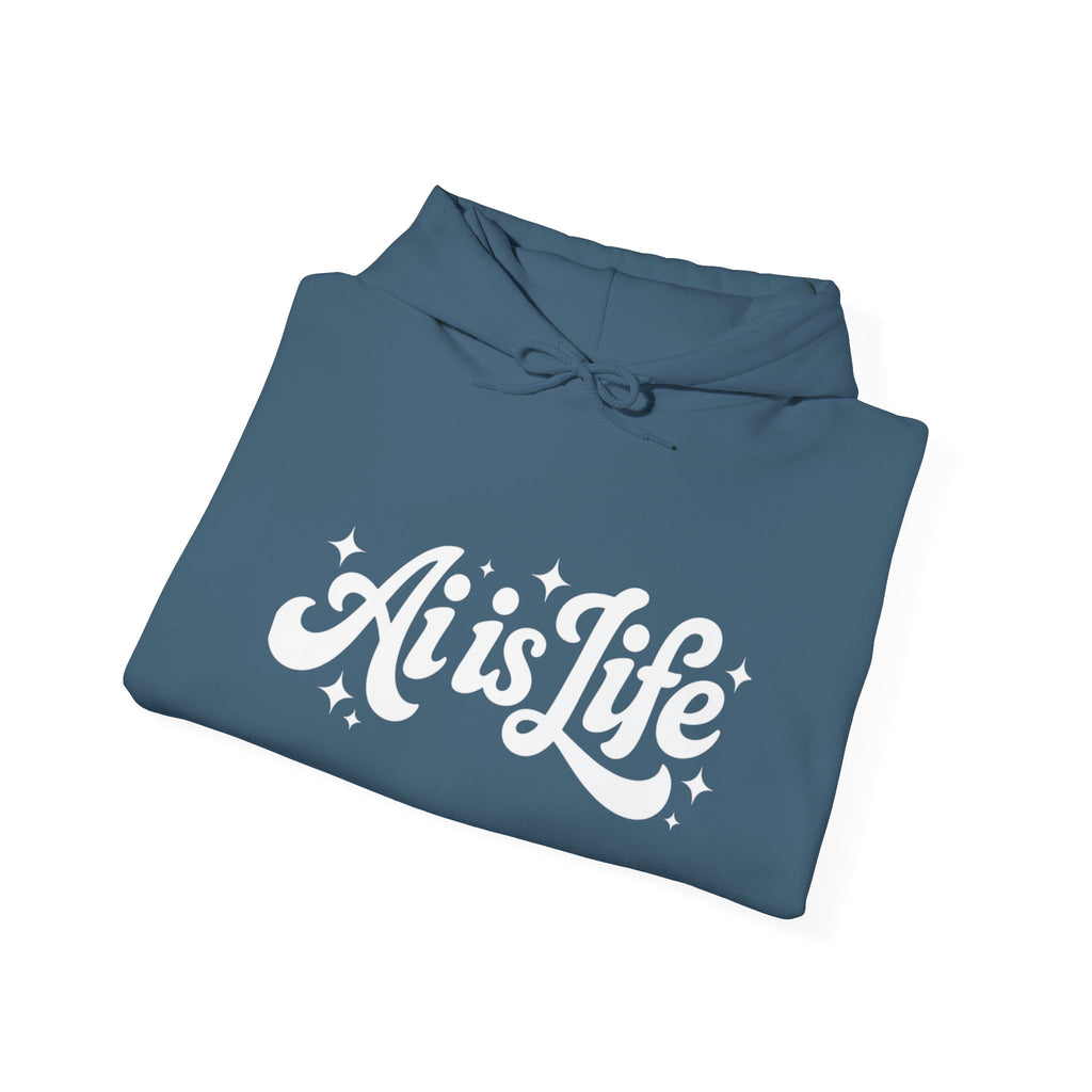 Ai is Life  "TechFlow Energy" Unisex Heavy Blend™ Hooded Sweatshirt