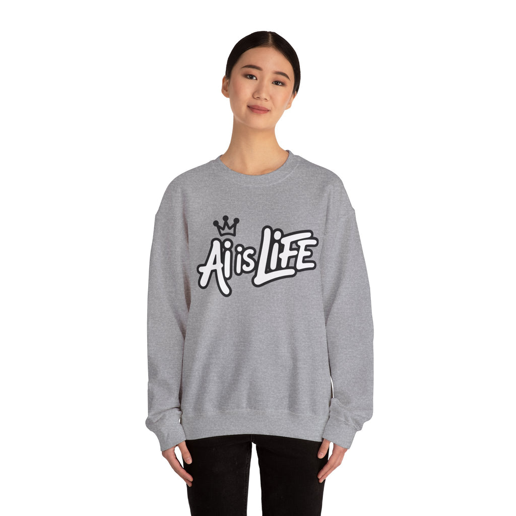 Ai is Life  "Crown Circuit" Unisex Heavy Blend™ Crewneck Sweatshirt