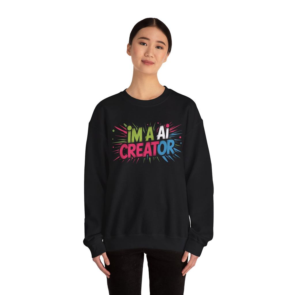 AI Creator  "Code Splash" Unisex Heavy Blend™ Crewneck Sweatshirt
