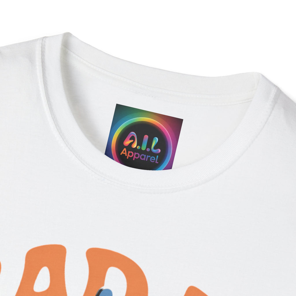 Bad AI Graphic T-Shirt — Middle Finger Skeleton Hand with Smiley Faces